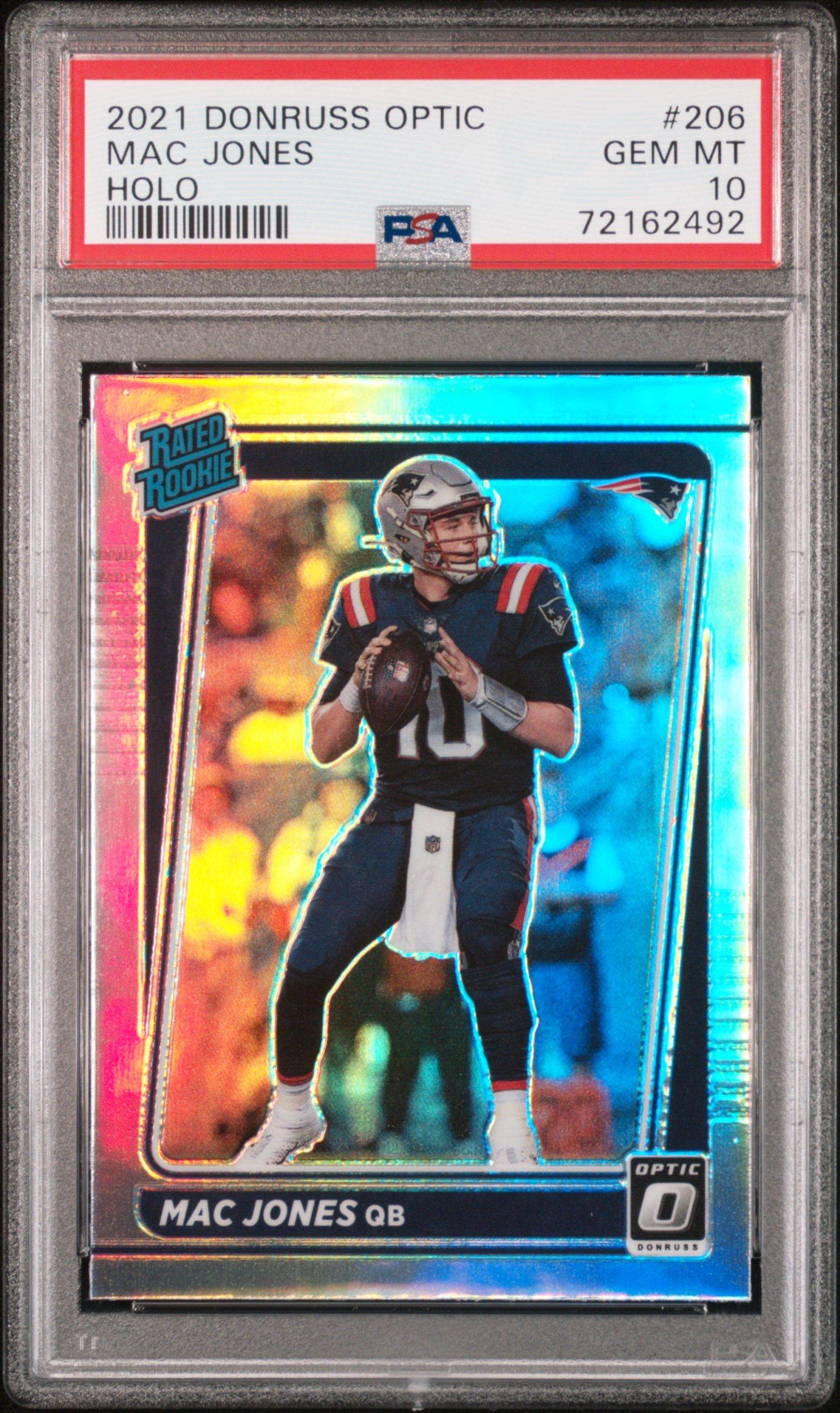 2021 Panini Donruss Optic 206 Mac Jones Holo PSA 10