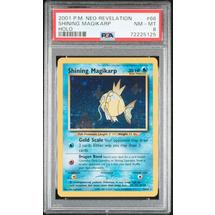 2001 Pokemon Neo Revelation 66 Shining Magikarp PSA 8