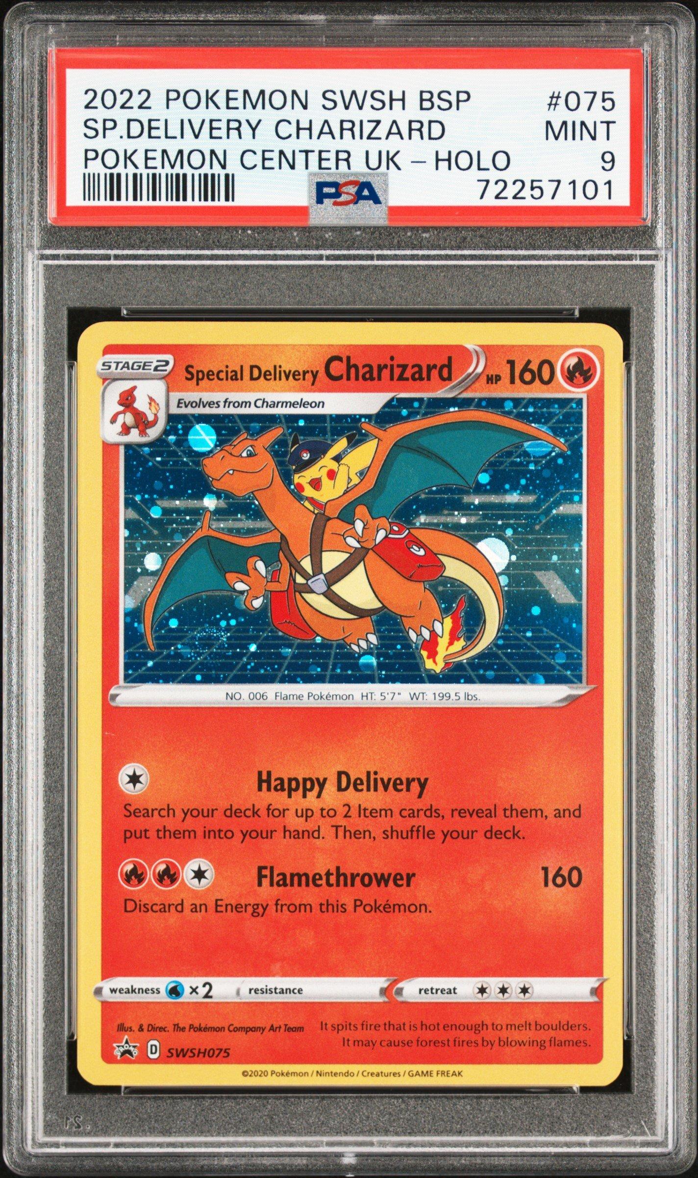 2022 Pokemon Swsh Black Star Promo 075 Special Delivery Charizard