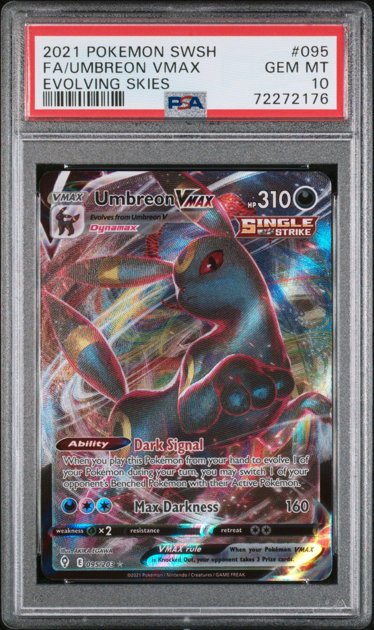 2021 Pokemon Sword & Shield Evolving Skies 095 Full Art/umbreon