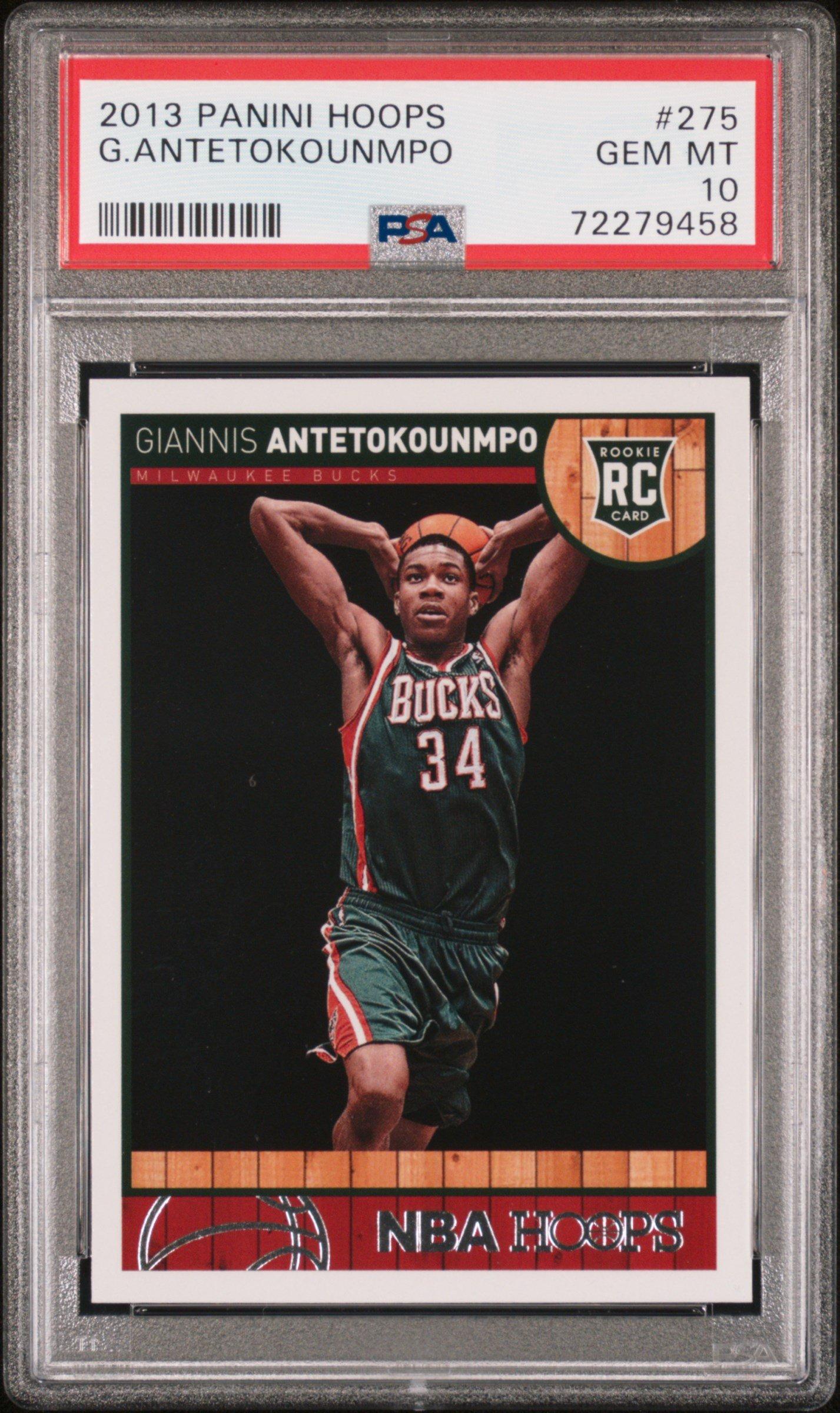2013 Panini Hoops 275 Giannis Antetokounmpo PSA 10 Graded Card
