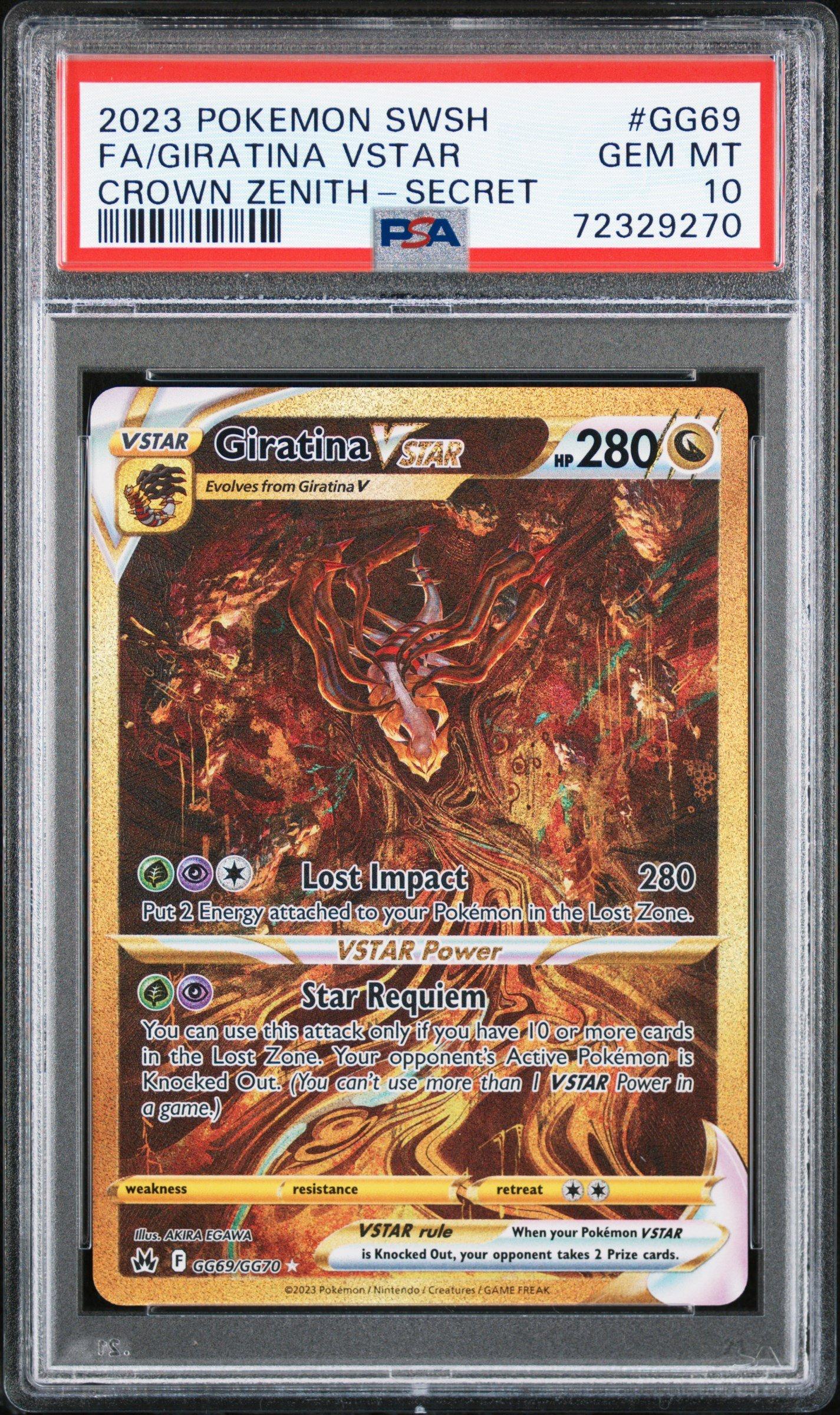 2023 Pokemon Sword And Shield Crown Zenith Gg69 Full Art/giratina