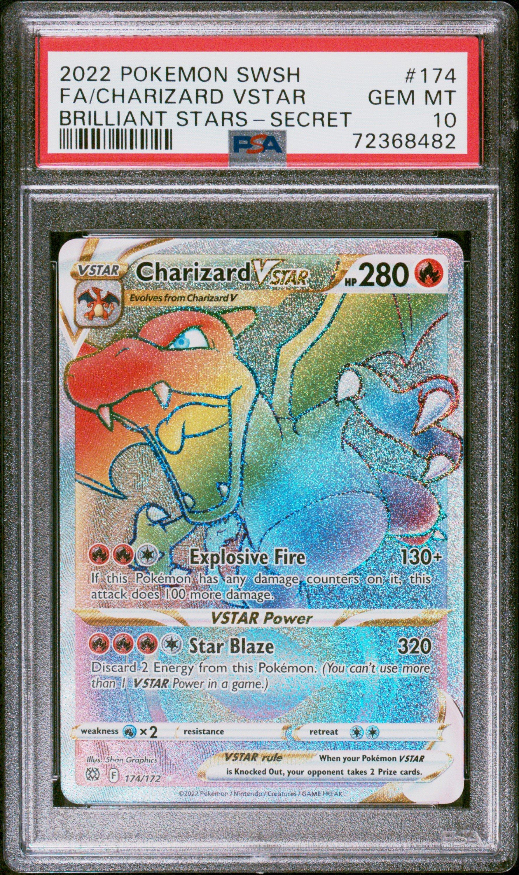 2022 Pokemon Sword & Shield Brilliant Stars 174 Full Art/charizard