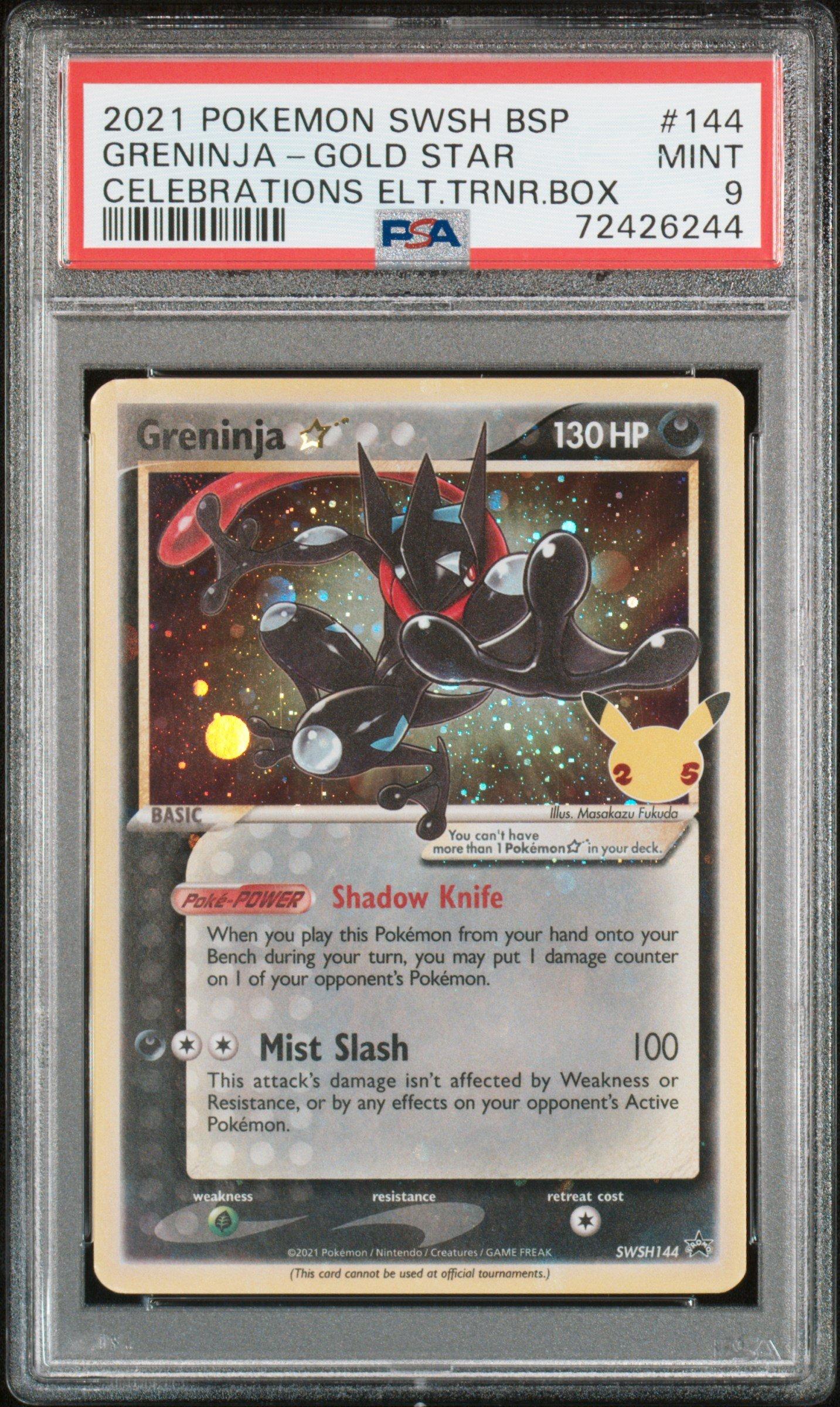2021 Pokemon Swsh Black Star Promo 144 Greninja-gold Star