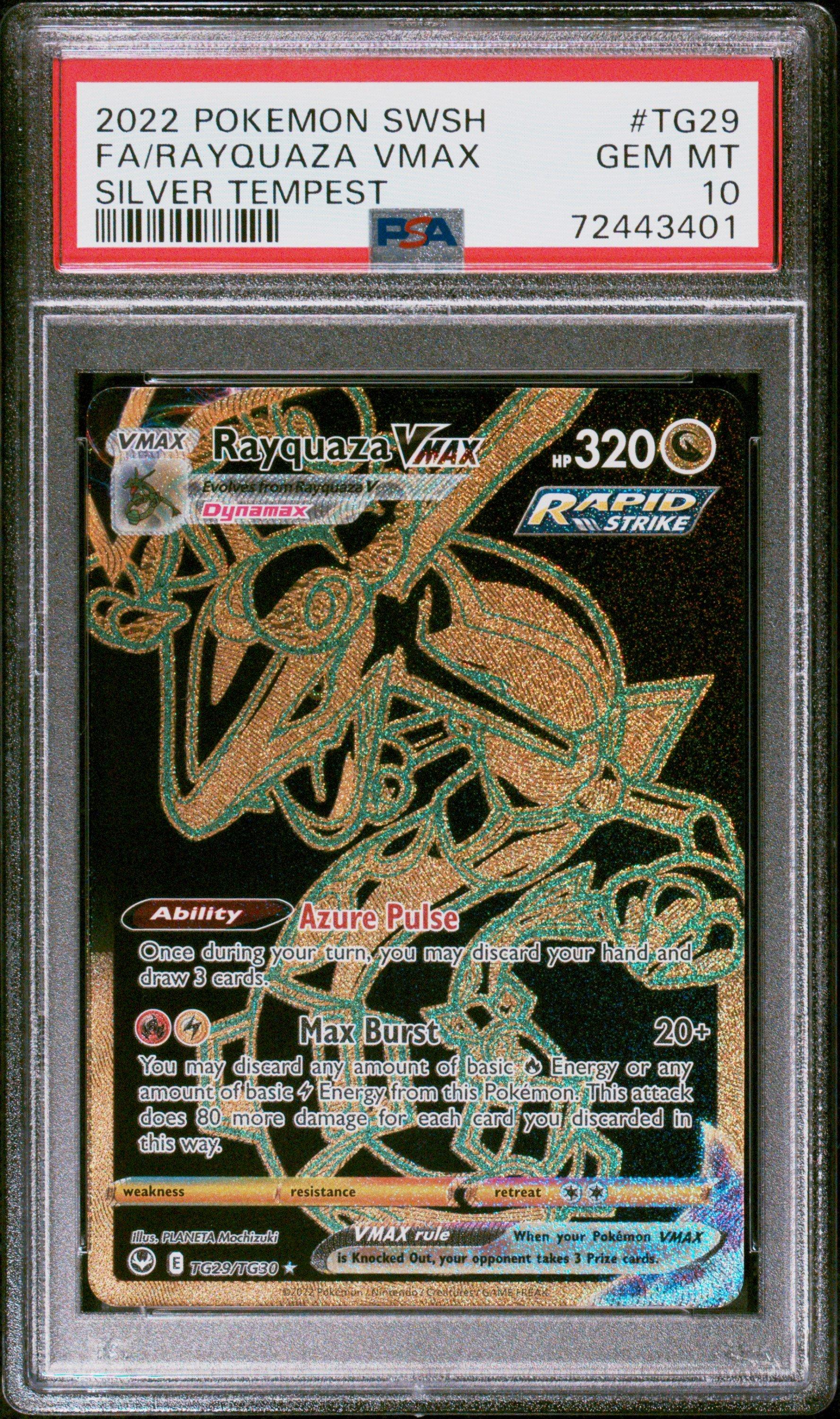 2022 Pokemon Sword & Shield Silver Tempest Tg29 Full Art/rayquaza
