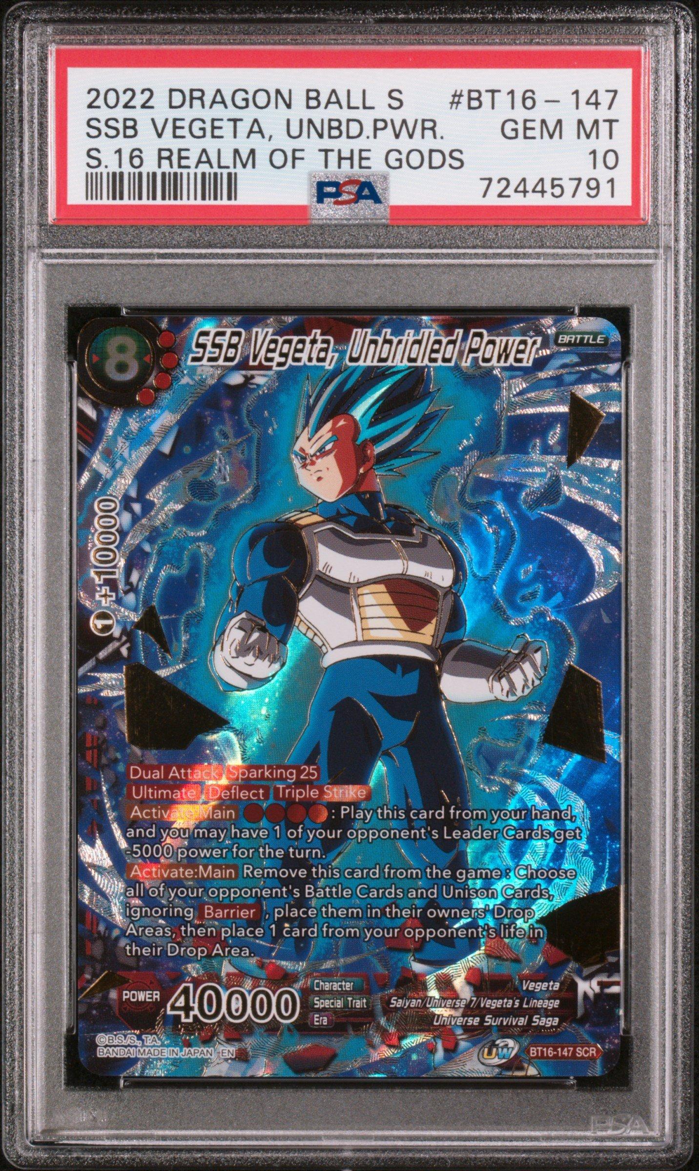 2022 Dragon Ball Super Card Game Series 16 Realm Of The Gods Bt16-147 Ssb Vegeta