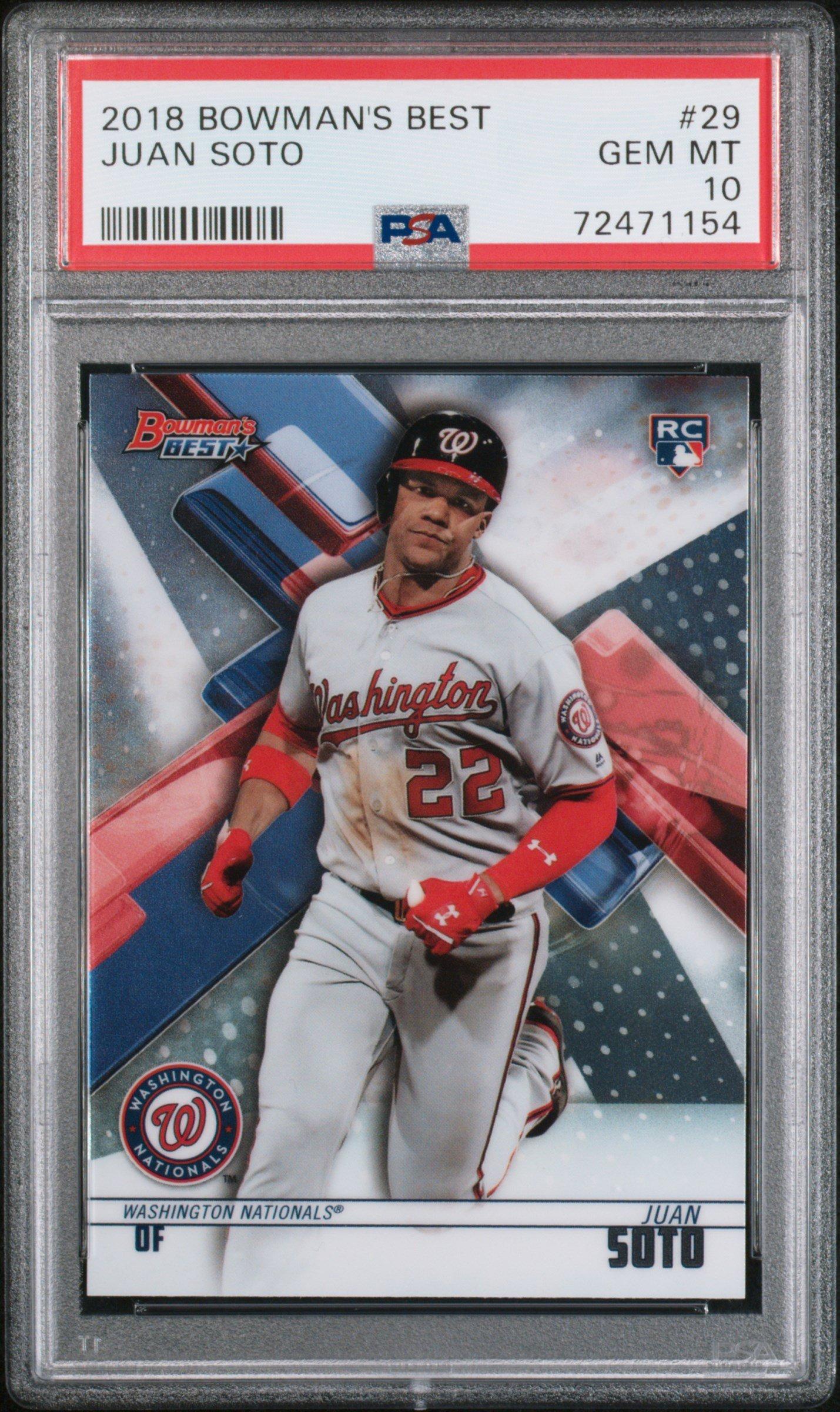 2018 Bowman's Best 29 Juan Soto PSA 10