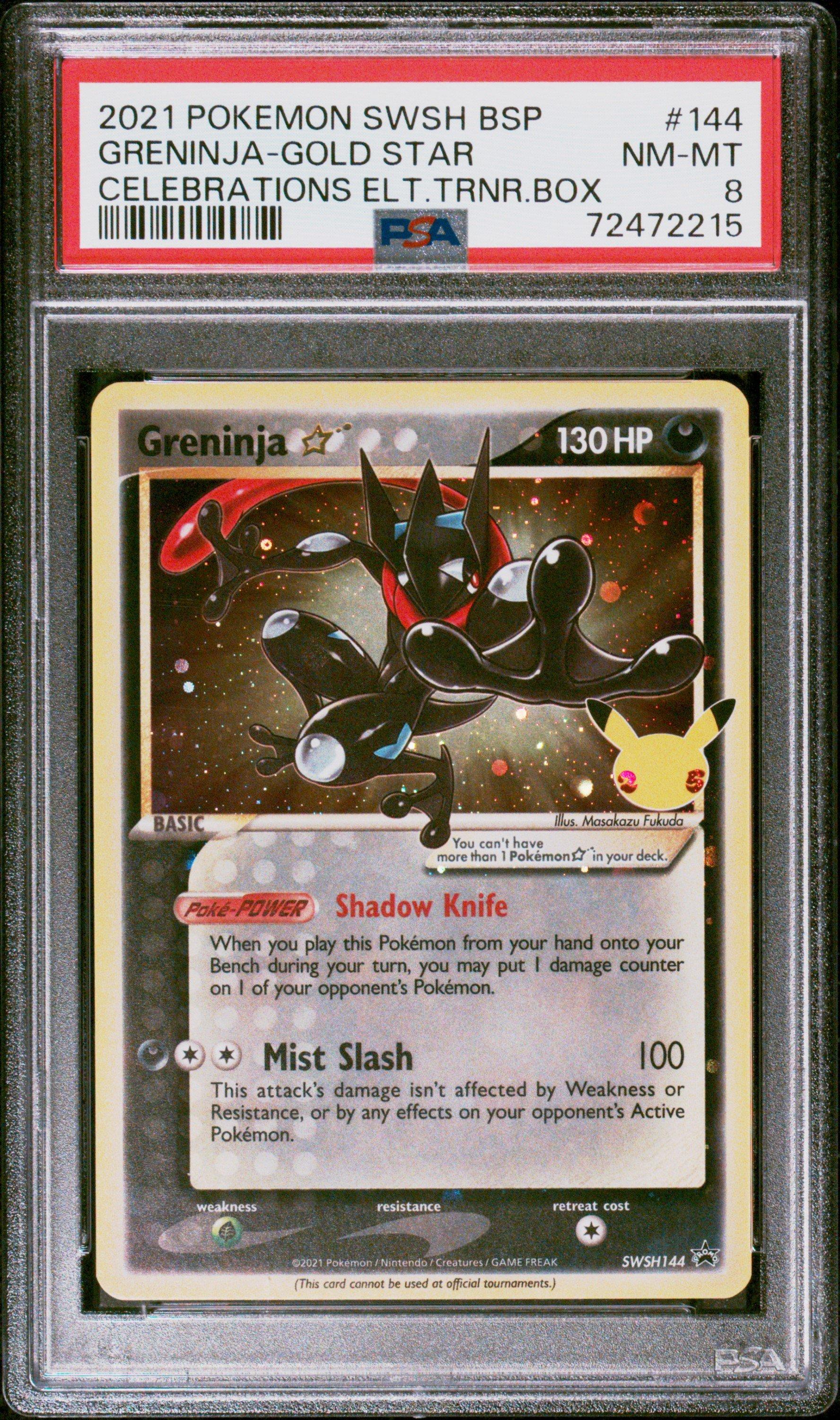 2021 Pokemon Swsh Black Star Promo 144 Greninja-gold Star