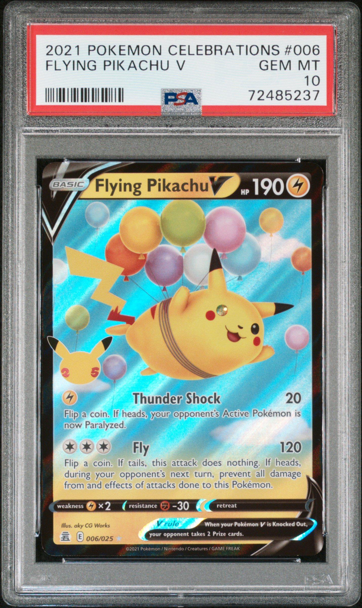 2021 Pokemon Celebrations 006 Flying Pikachu V PSA 10 | GameStop