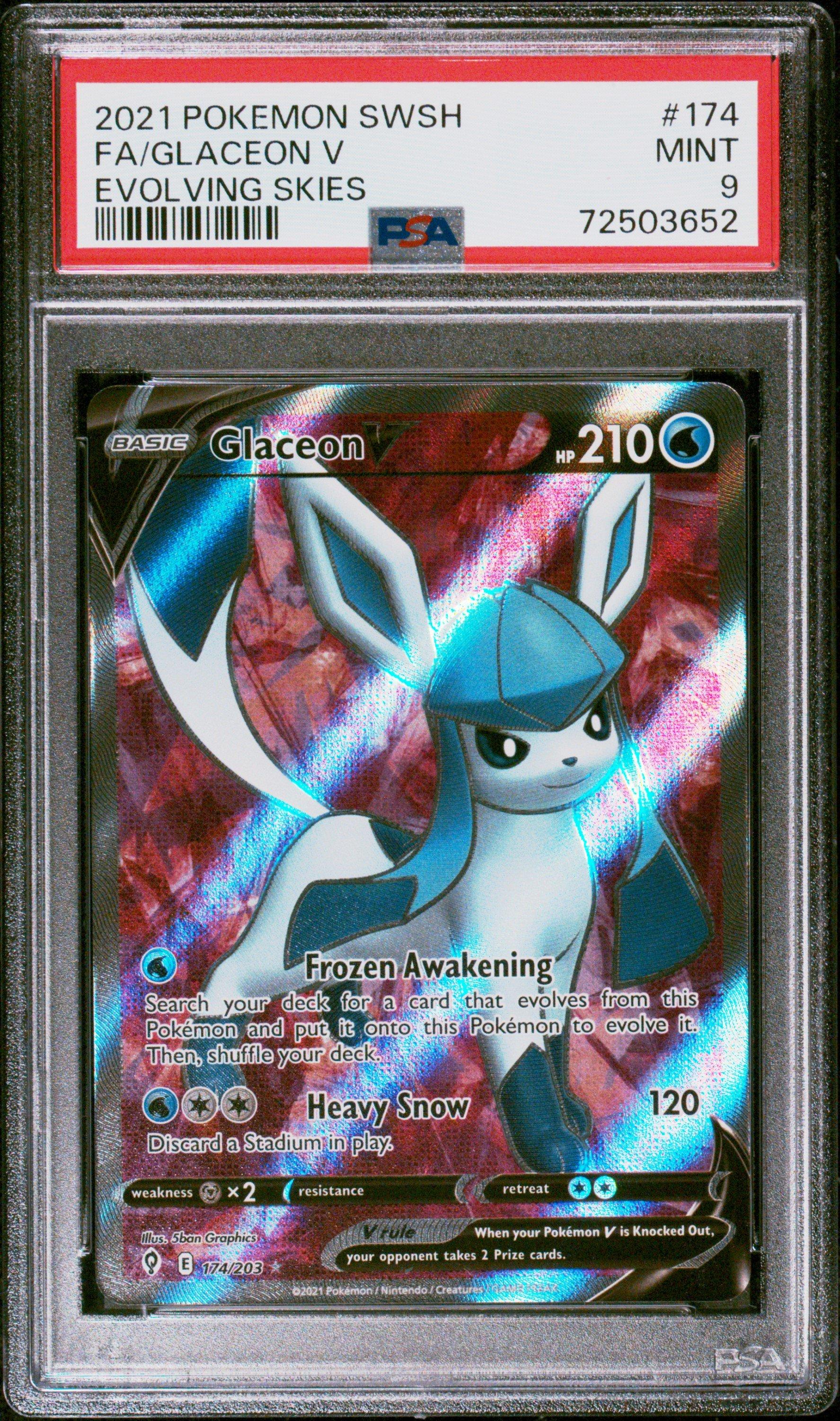 shiny glaceon pokemon card Pokemon CardGLACEON EXSAR(206/187) (SV8a) Japanese PSA10 (Dont apply Weakness and Resistance for Benched Pokmon.) Water 2021 Pokemon Sword & Shield