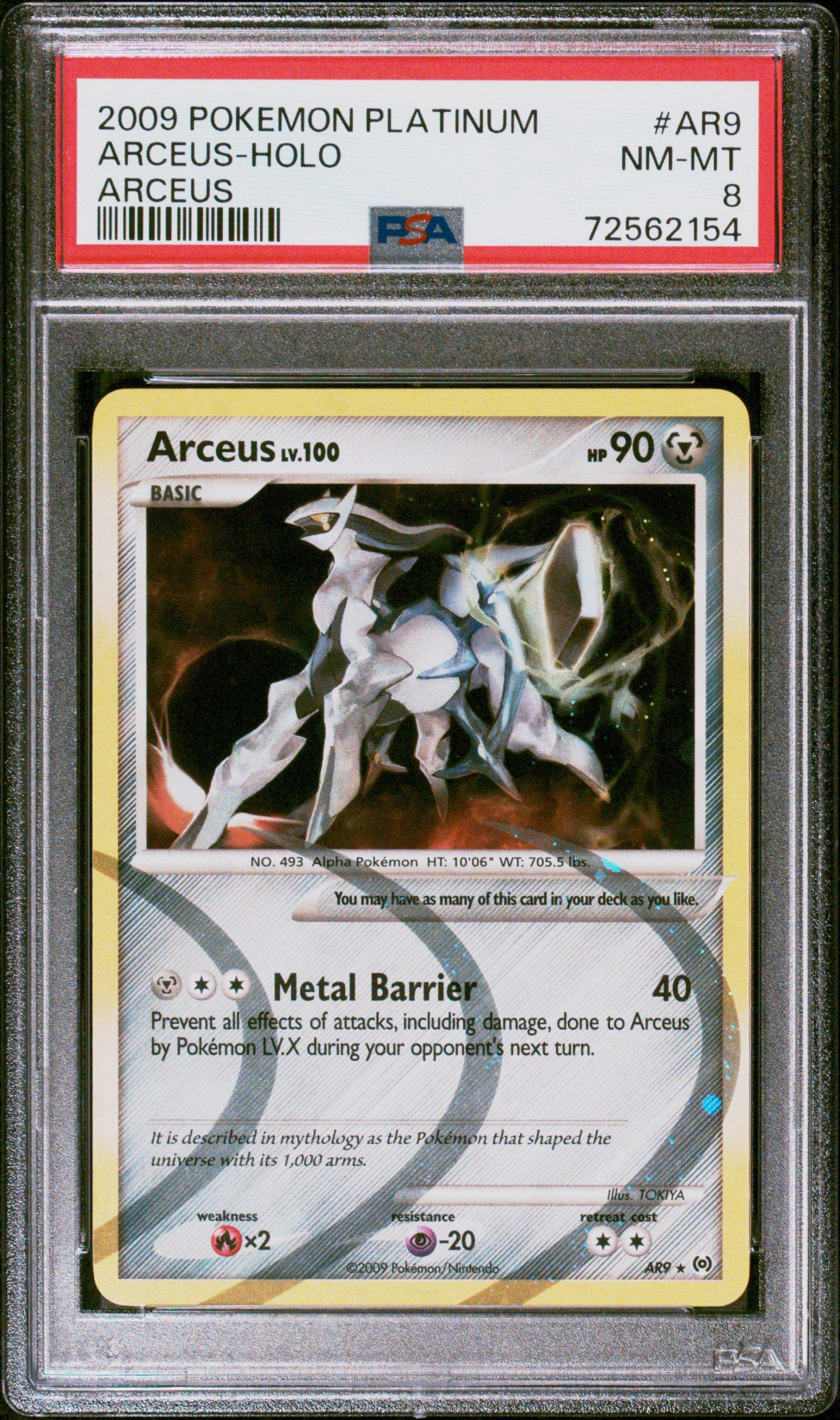 2009 Pokemon Platinum Arceus Ar9 Arceus-holo PSA 8