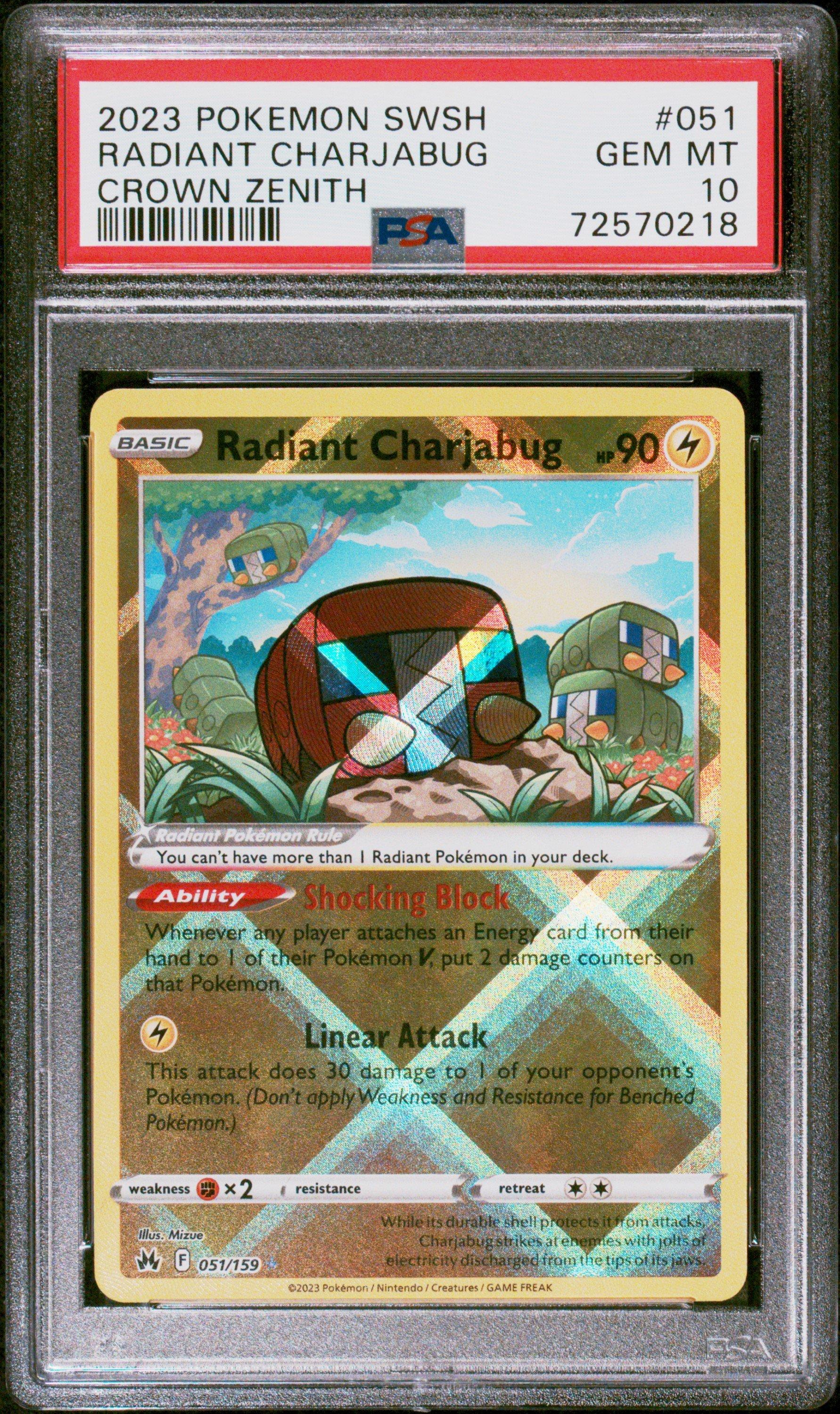 2023 Pokemon Sword And Shield Crown Zenith 051 Radiant Charjabug