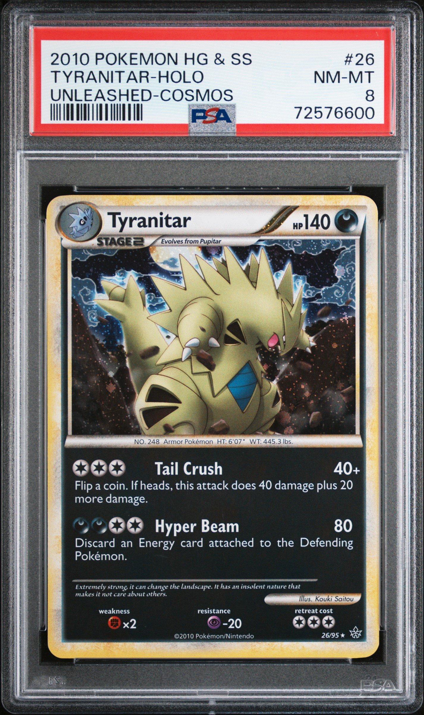 2010 Pokemon Heartgold & Soulsilver Unleashed 26 Tyranitar-holo