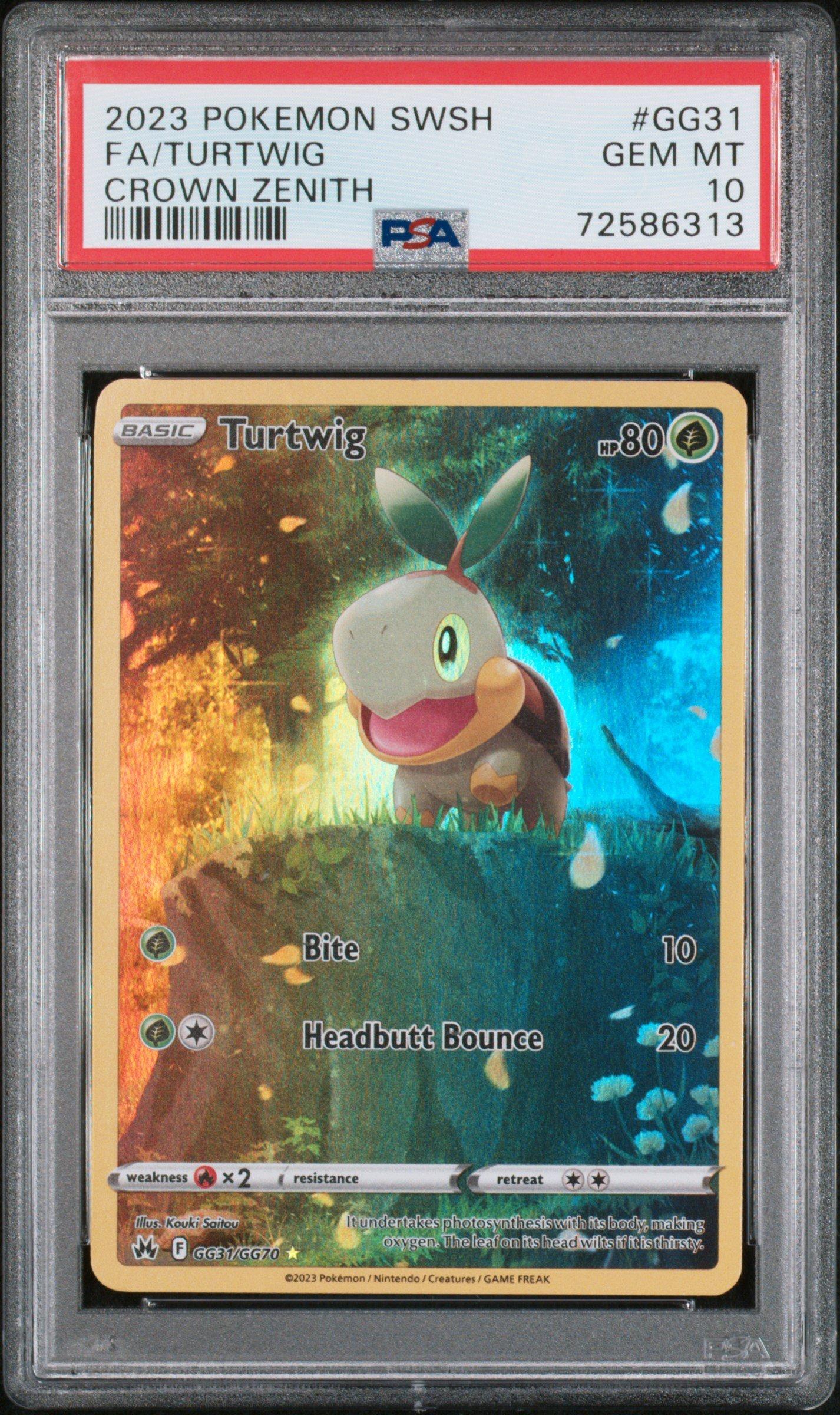 2023 Pokemon Sword And Shield Crown Zenith Gg31 Full Art/turtwig