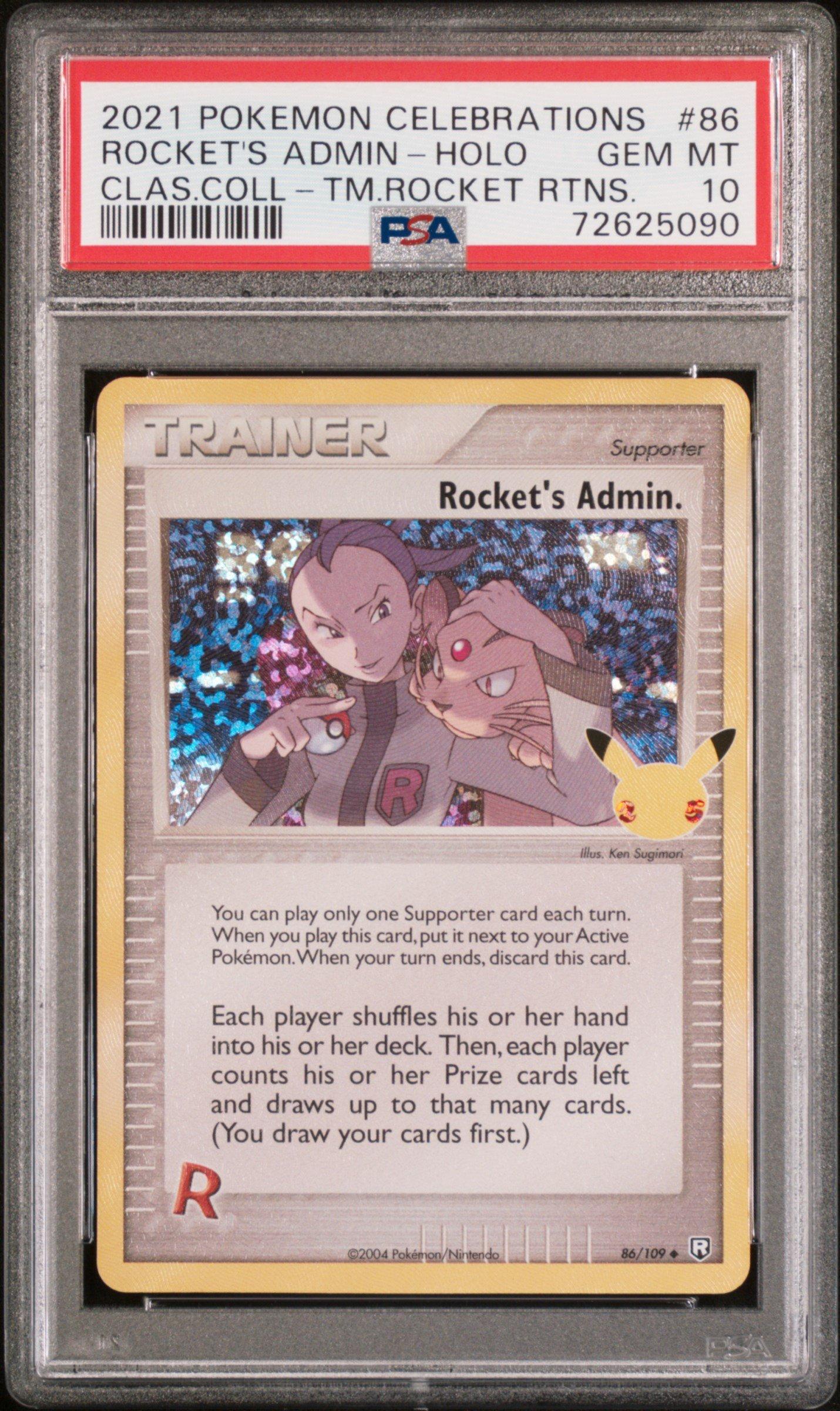 2021 Pokemon Celebrations Classic Collection 86 Rocket's Admin
