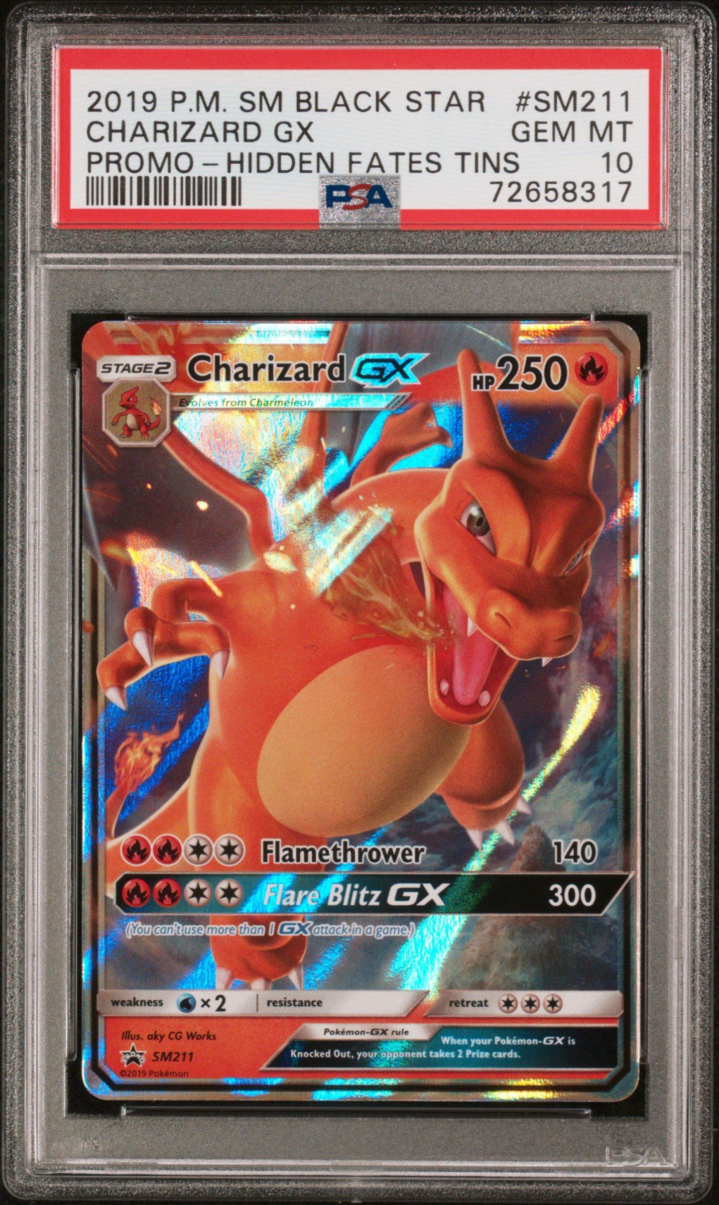 2019 Pokemon Sm Black Star Promo Sm211 Charizard Gx Hidden Fates