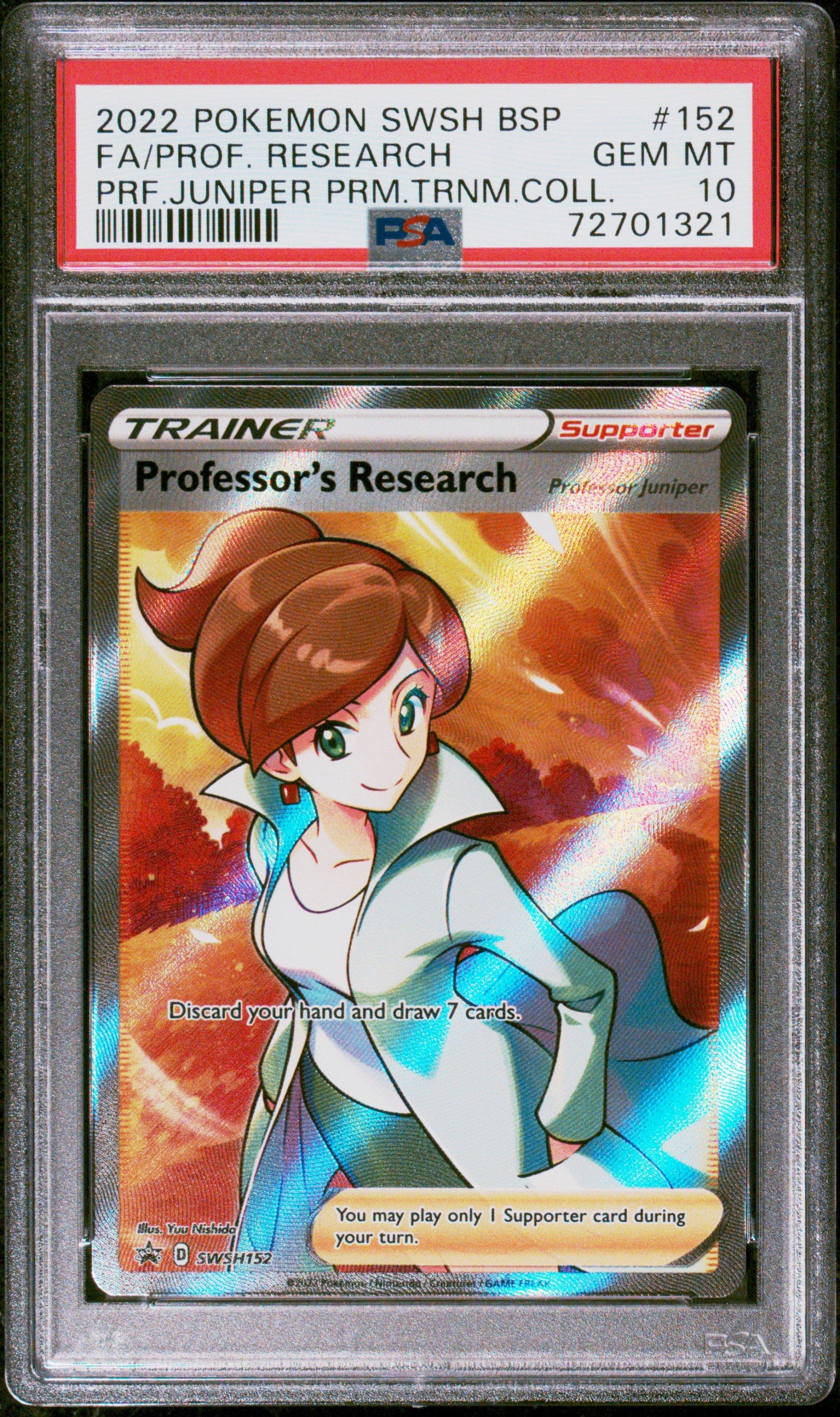 2022 Pokemon Swsh Black Star Promo 152 Full Art/professor's