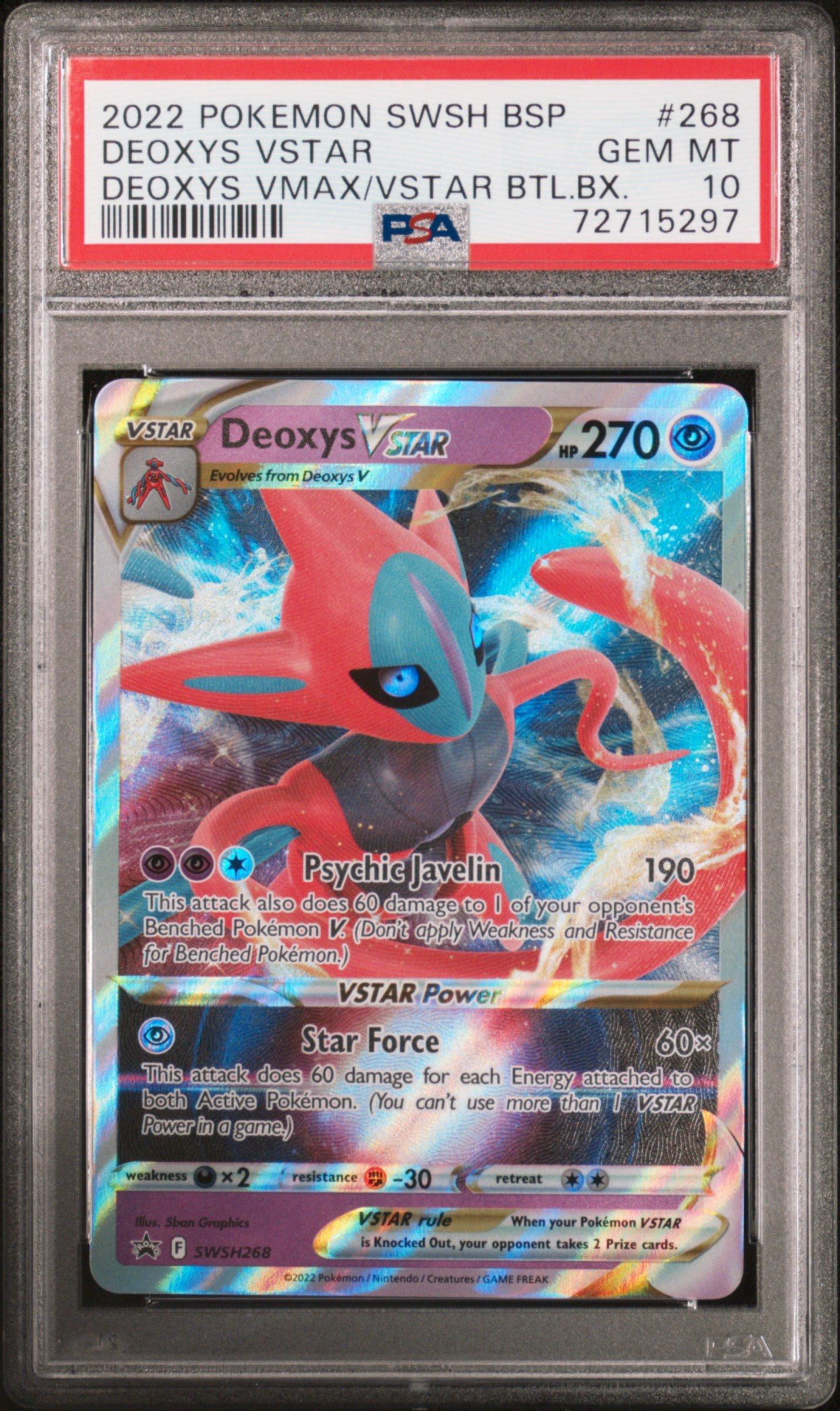 2022 Pokemon Swsh Black Star Promo 268 Deoxys Vstar Deoxys Vmax