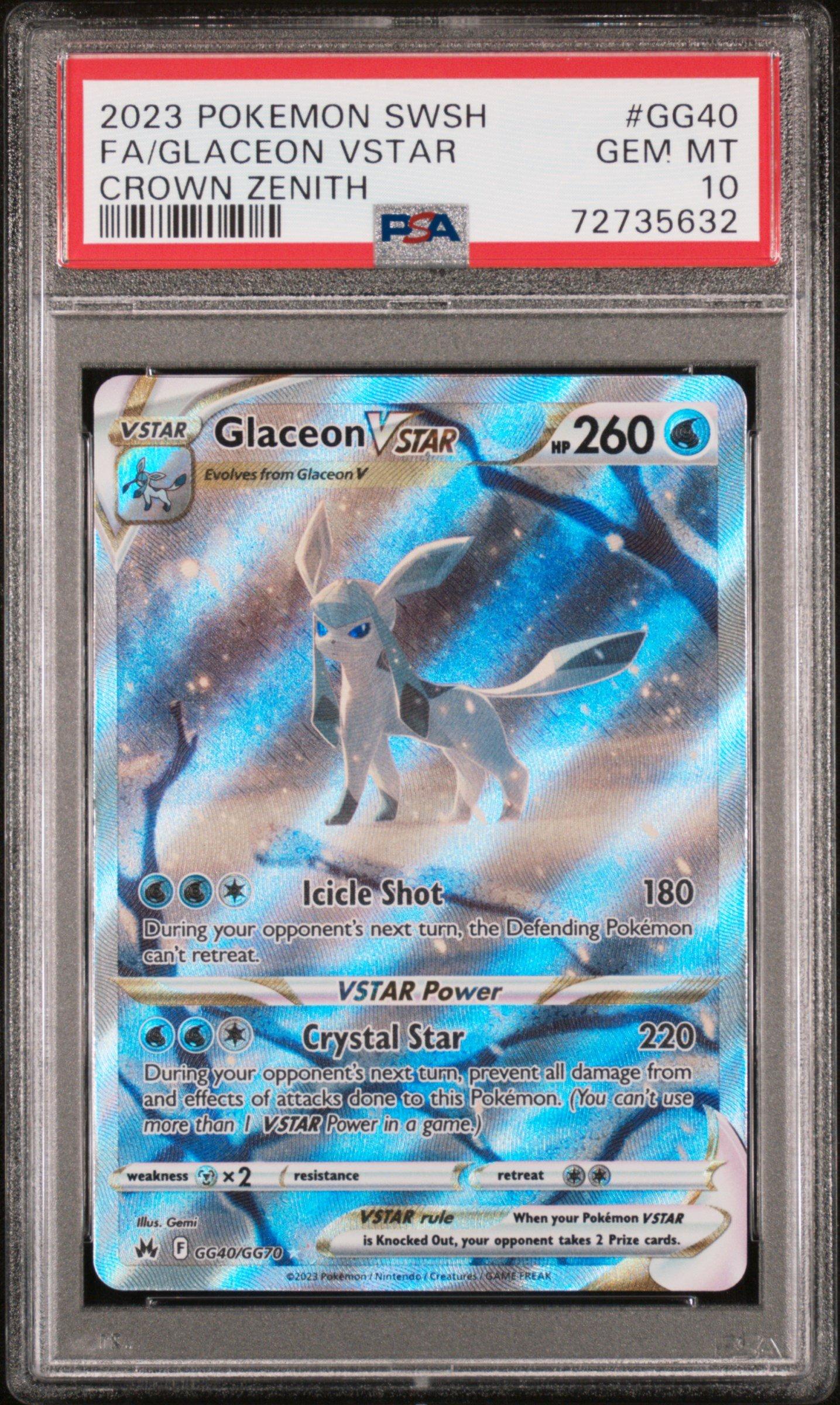 2023 Pokemon Sword And Shield Crown Zenith Gg40 Full Art/glaceon