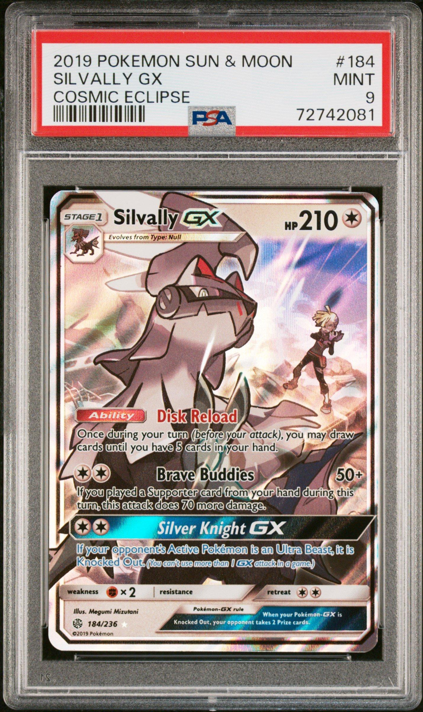 2019 Pokemon Sun & Moon Cosmic Eclipse 184 Silvally Gx PSA 9 Graded Card |  GameStop