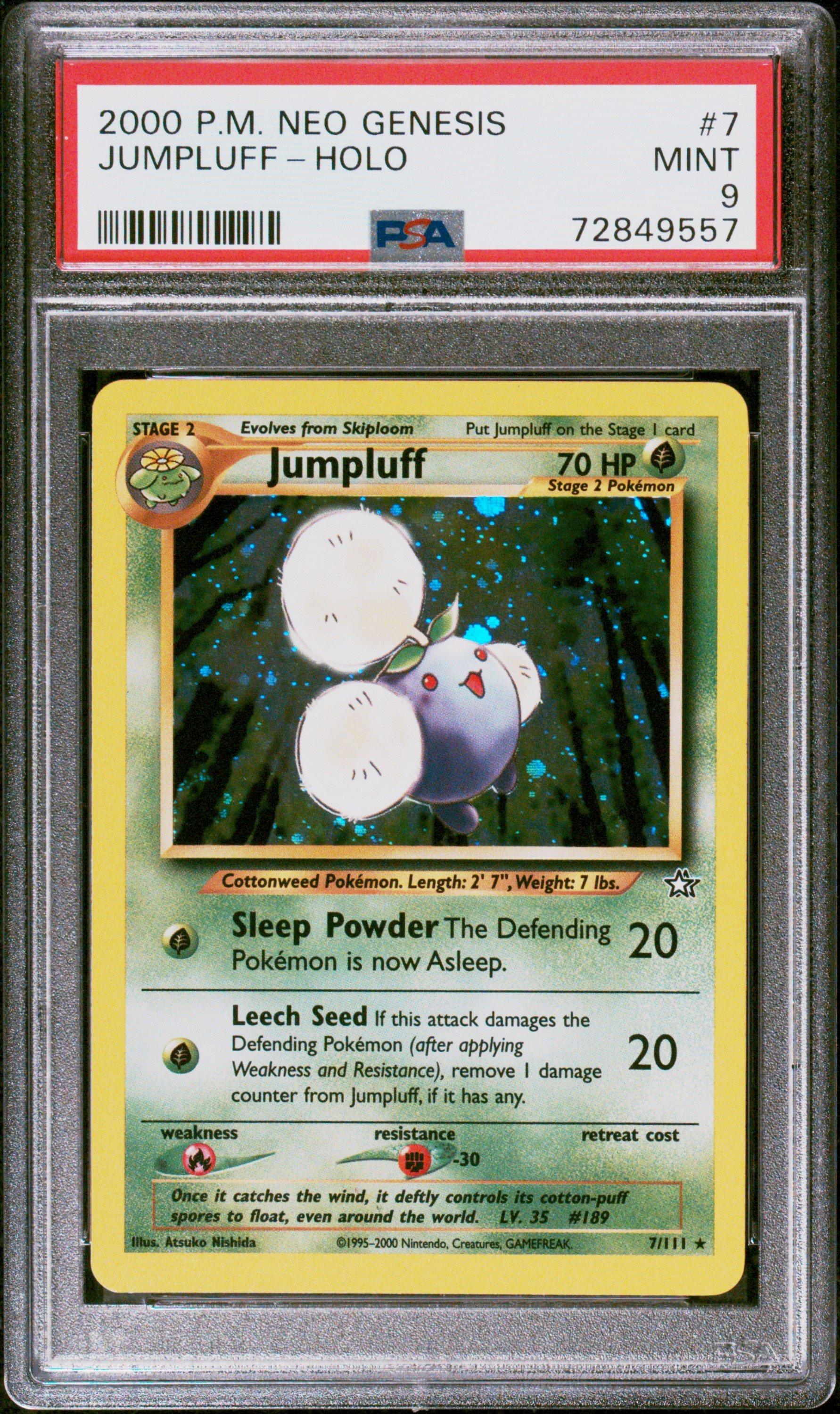 2000 Pokemon Neo Genesis 7 Jumpluff-holo PSA