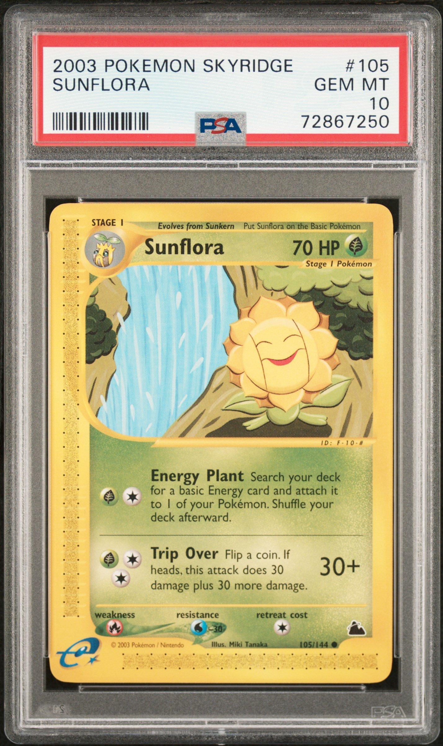 2003 Pokemon Skyridge 105 Sunflora PSA 10