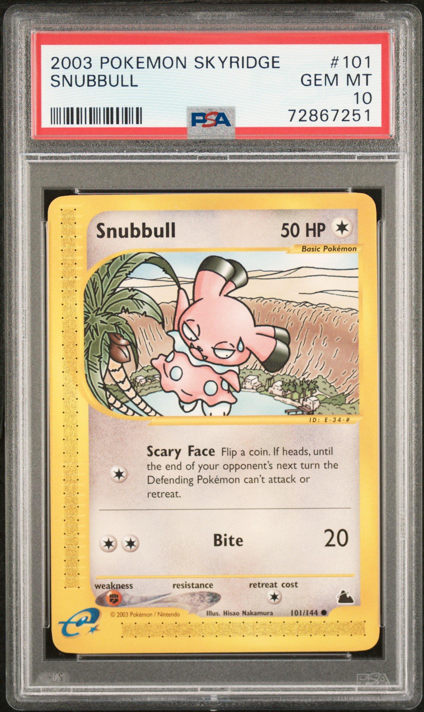 2003 Pokemon Skyridge 101 Snubbull PSA 10 Graded Card | GameStop