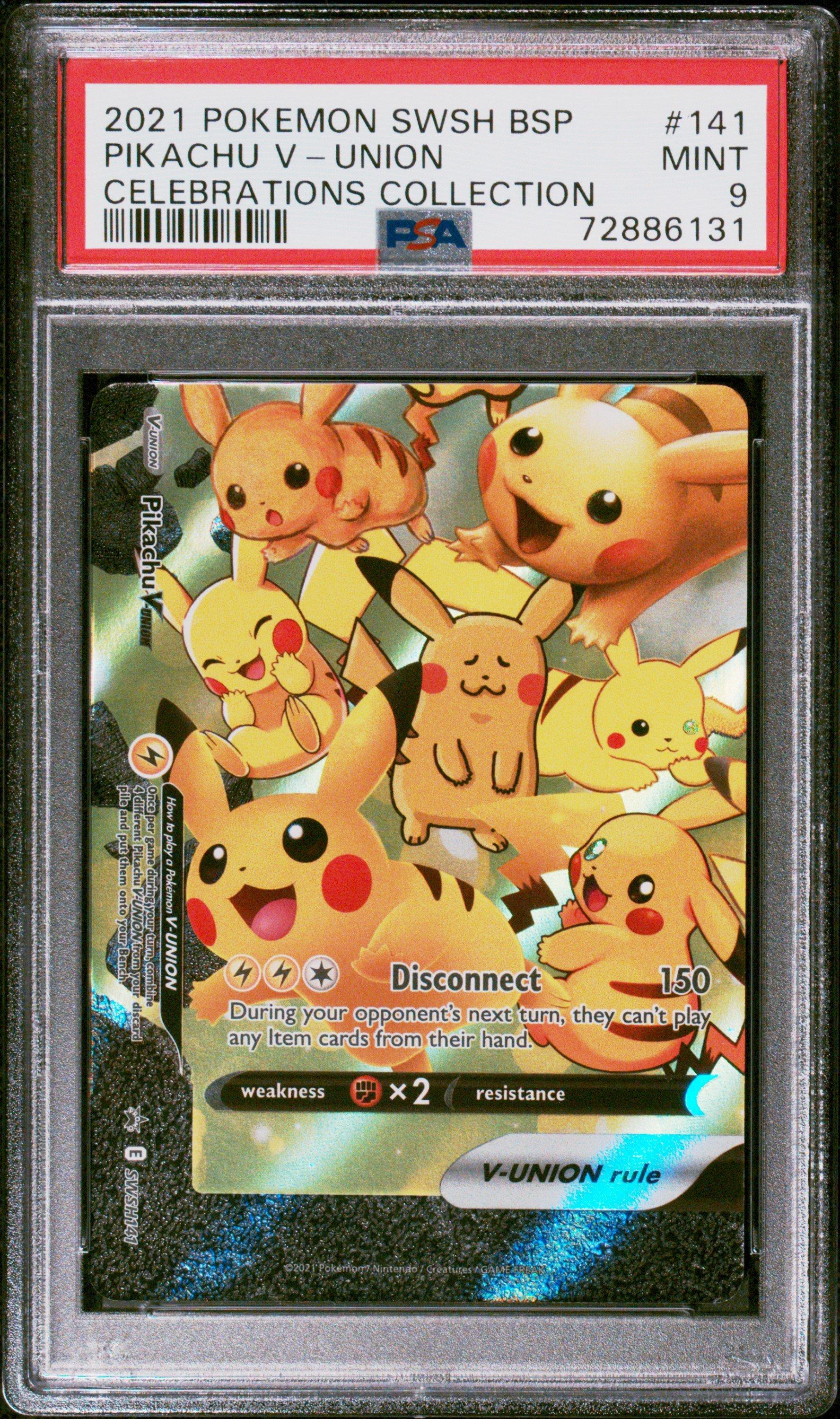 2021 Pokemon Swsh Black Star Promo 141 Pikachu V-union