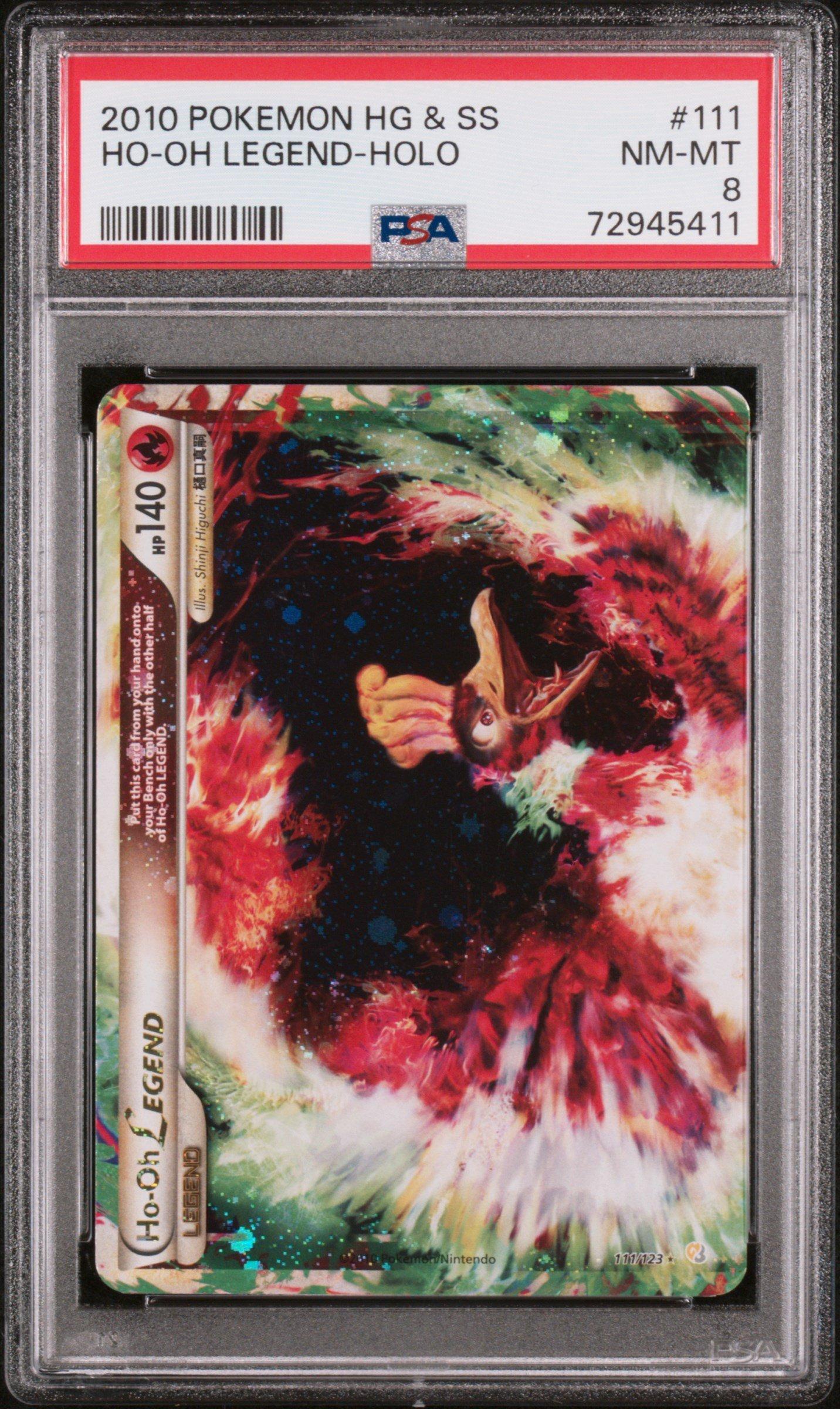 2010 Pokemon Heartgold & Soulsilver 111 Ho-oh Legend-holo PSA 8
