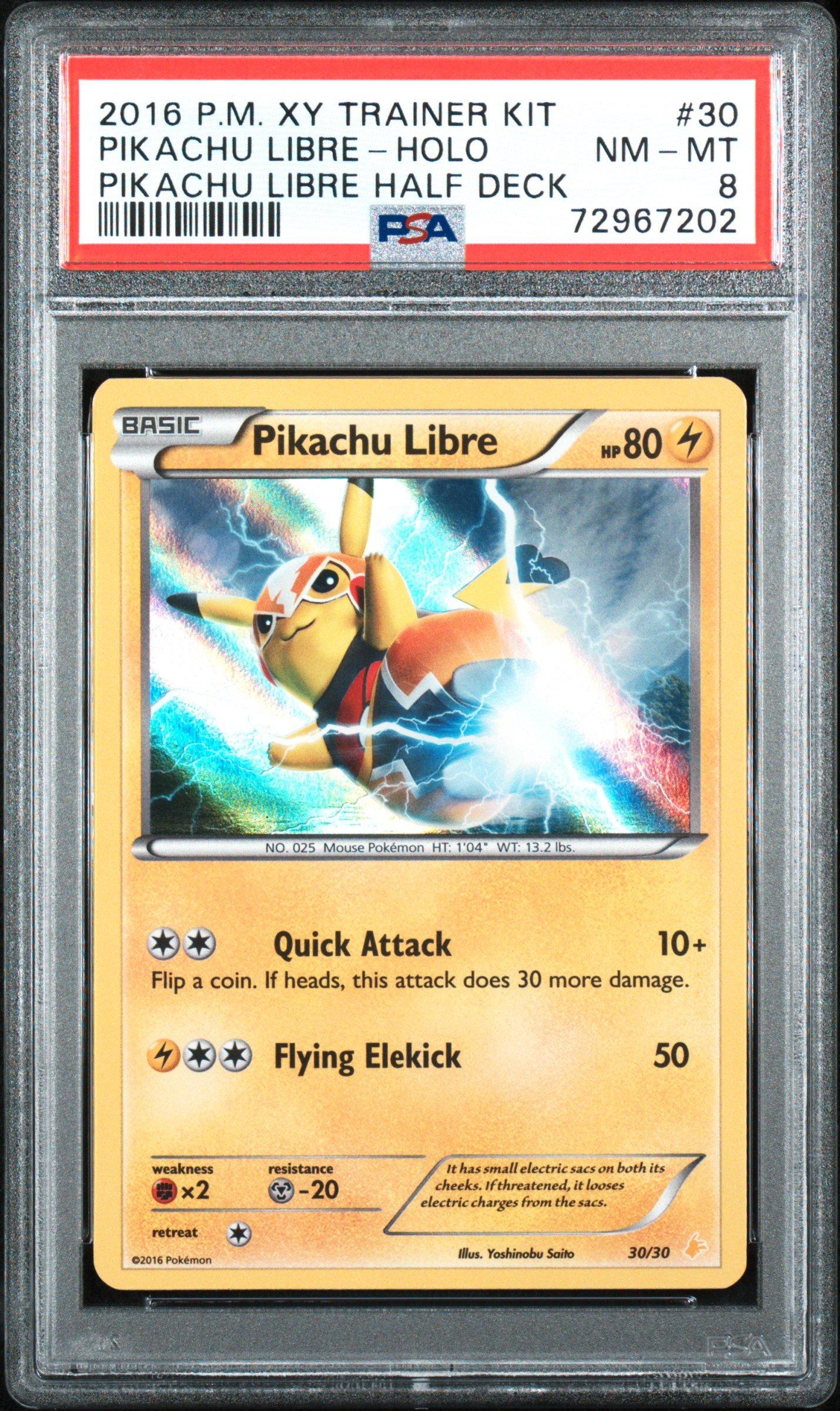 2016 Pokemon Xy Trainer Kit Pikachu Libre Half Deck 30