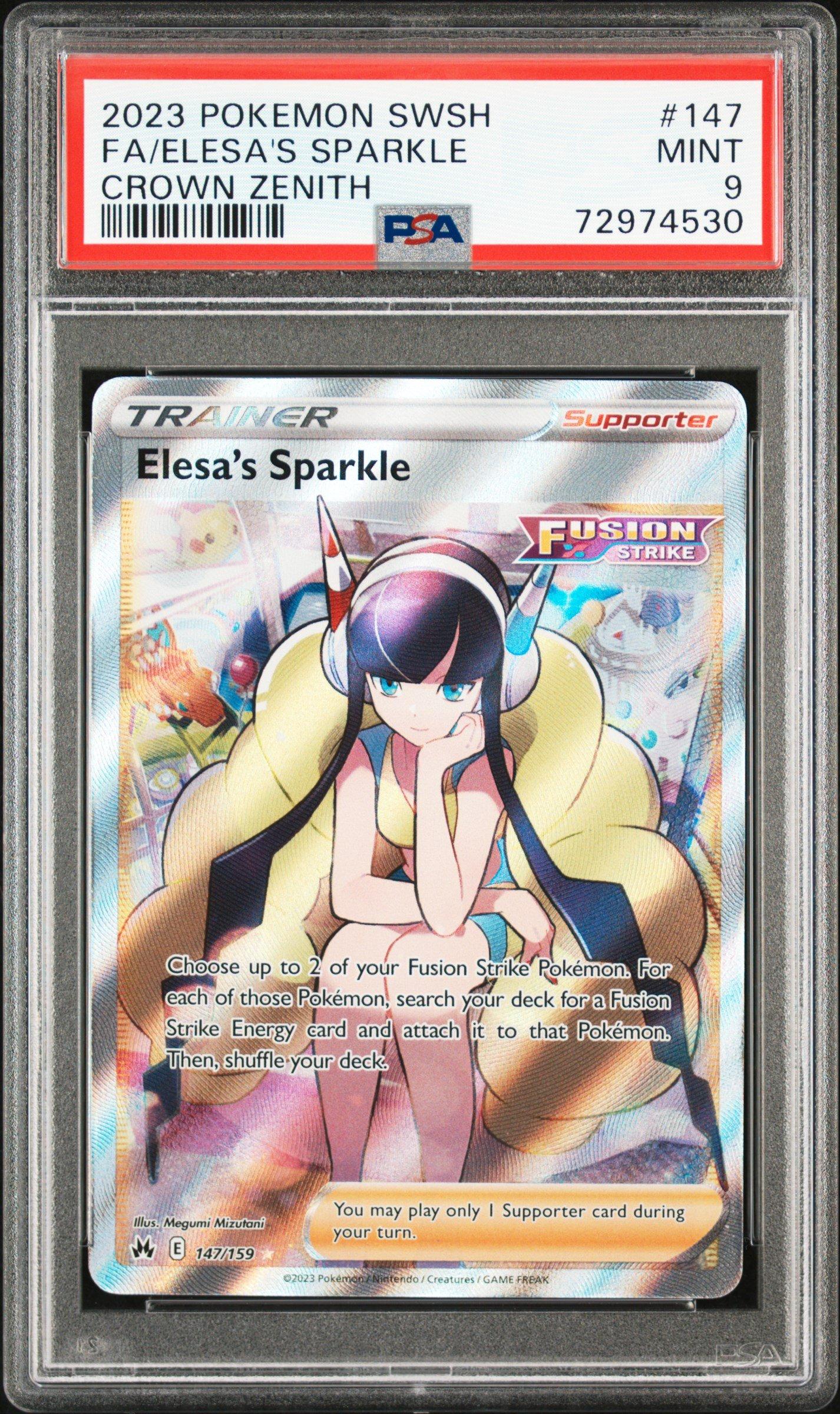 2023 Pokemon Sword And Shield Crown Zenith 147 Fa/elesa's Sparkle PSA