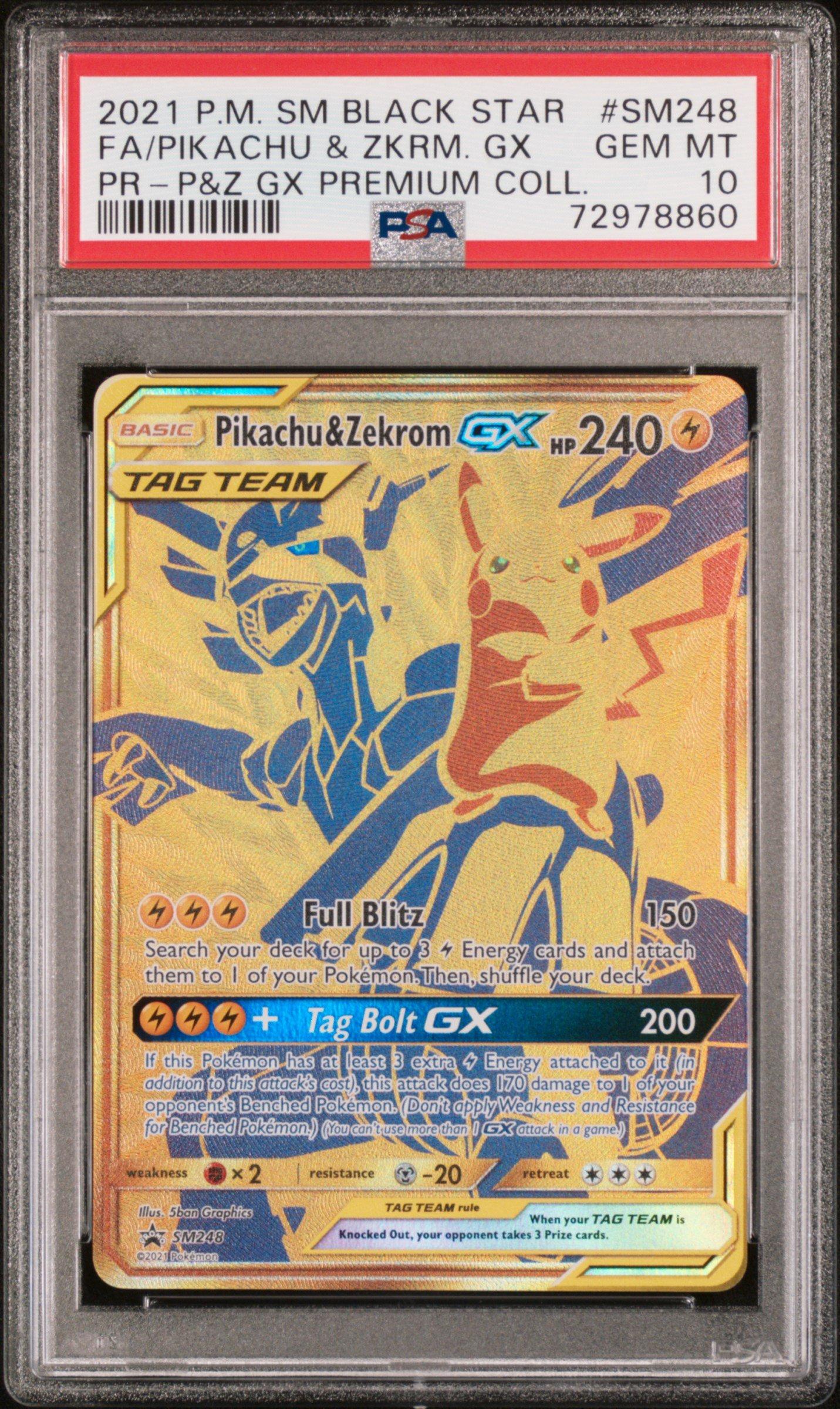 2021 Pokemon Sm Black Star Promo Sm248 Full Art/pikachu