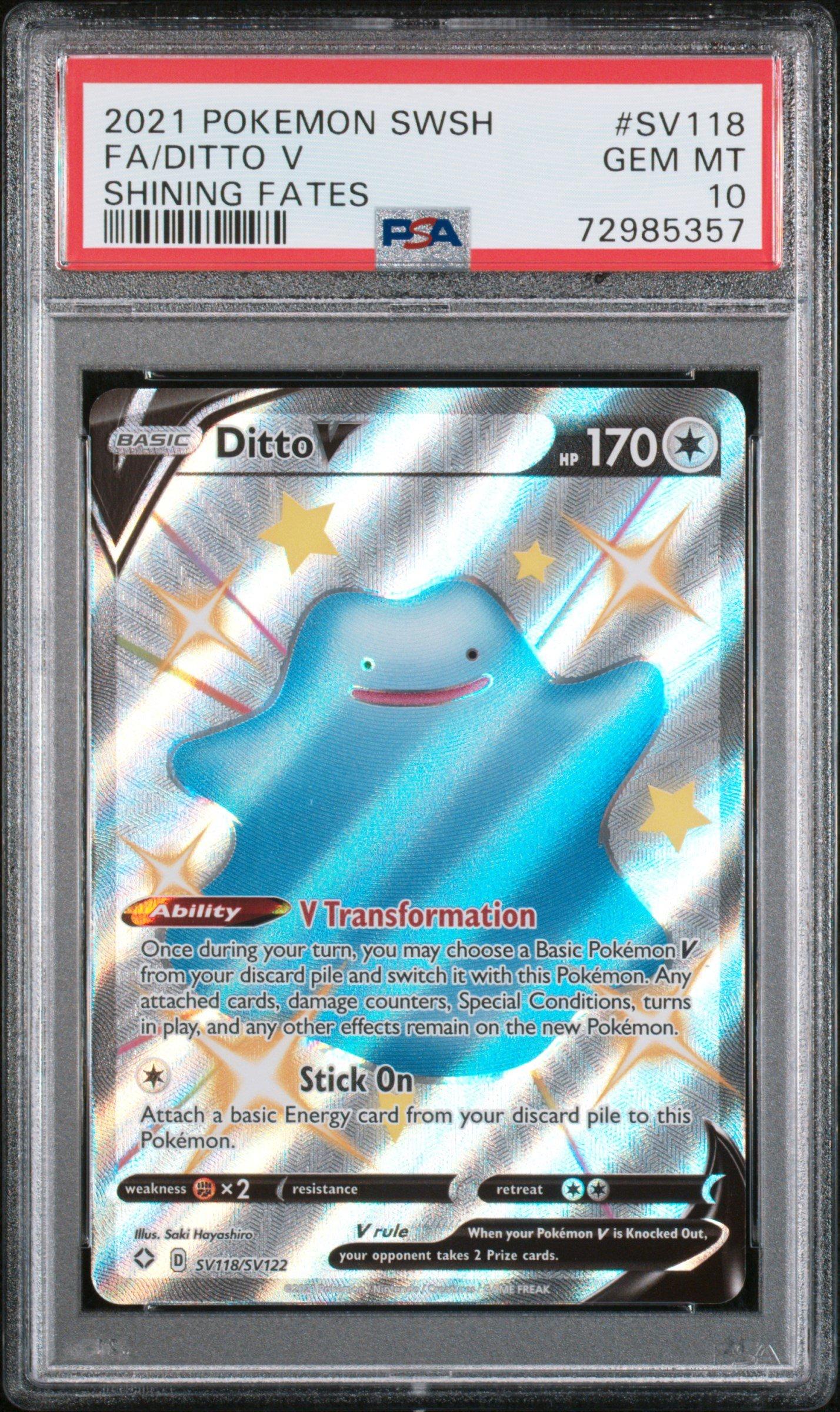 2021 Pokemon Sword & Shield Shining Fates Sv118 Full Art