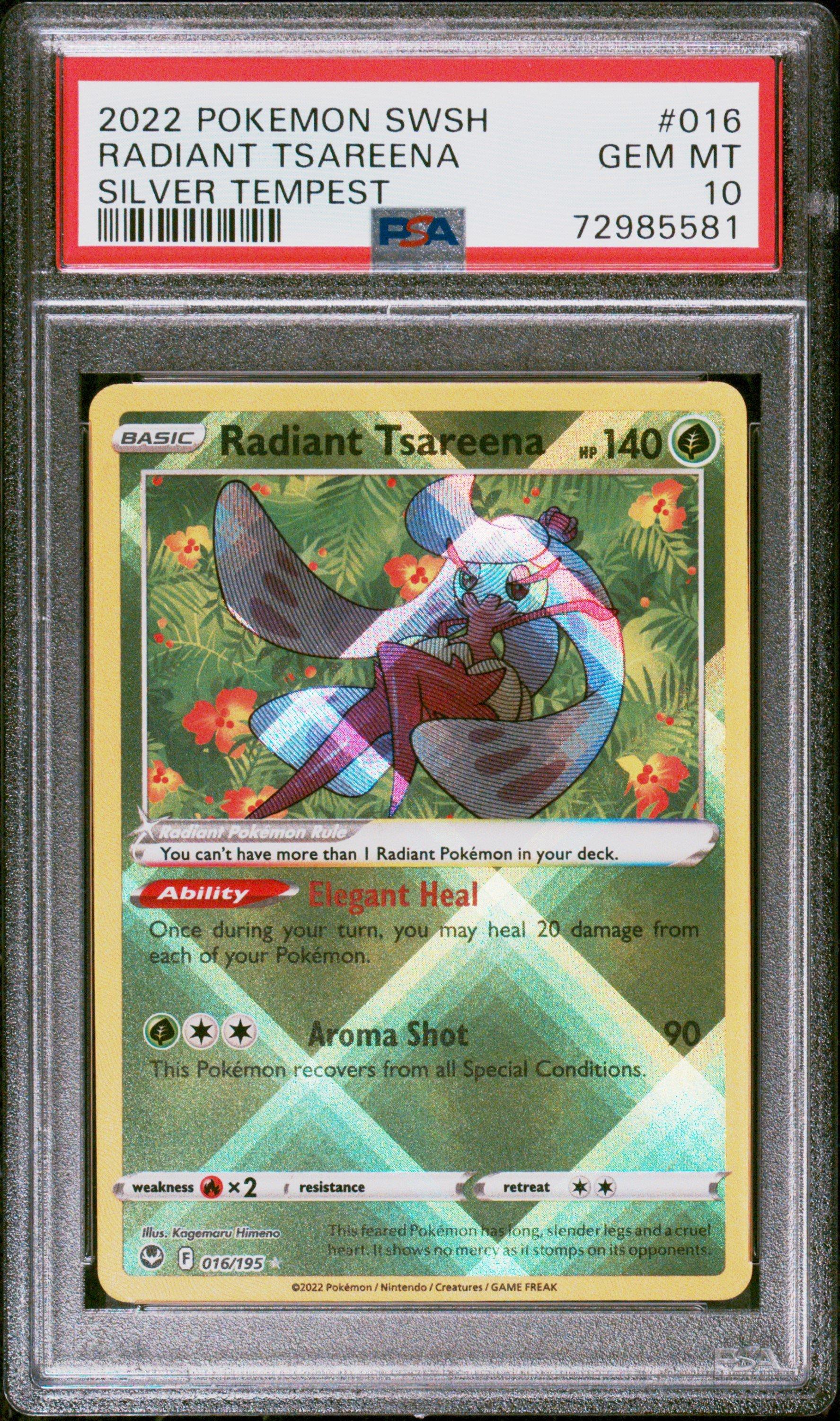 2022 Pokemon Sword & Shield Silver Tempest 016 Radiant Tsareena