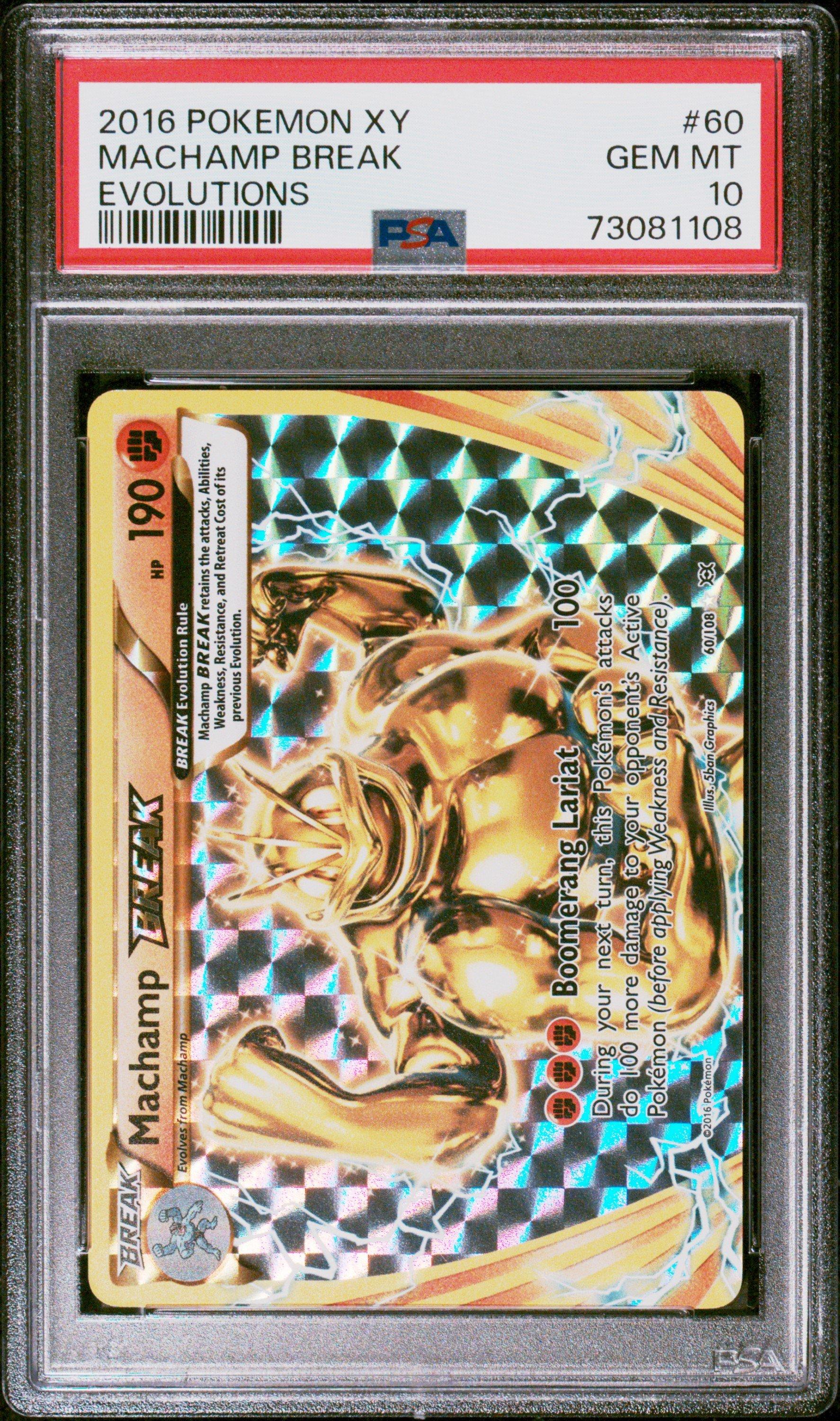 2016 Pokemon Xy Evolutions 60 Machamp Break PSA 10 Graded Card | GameStop