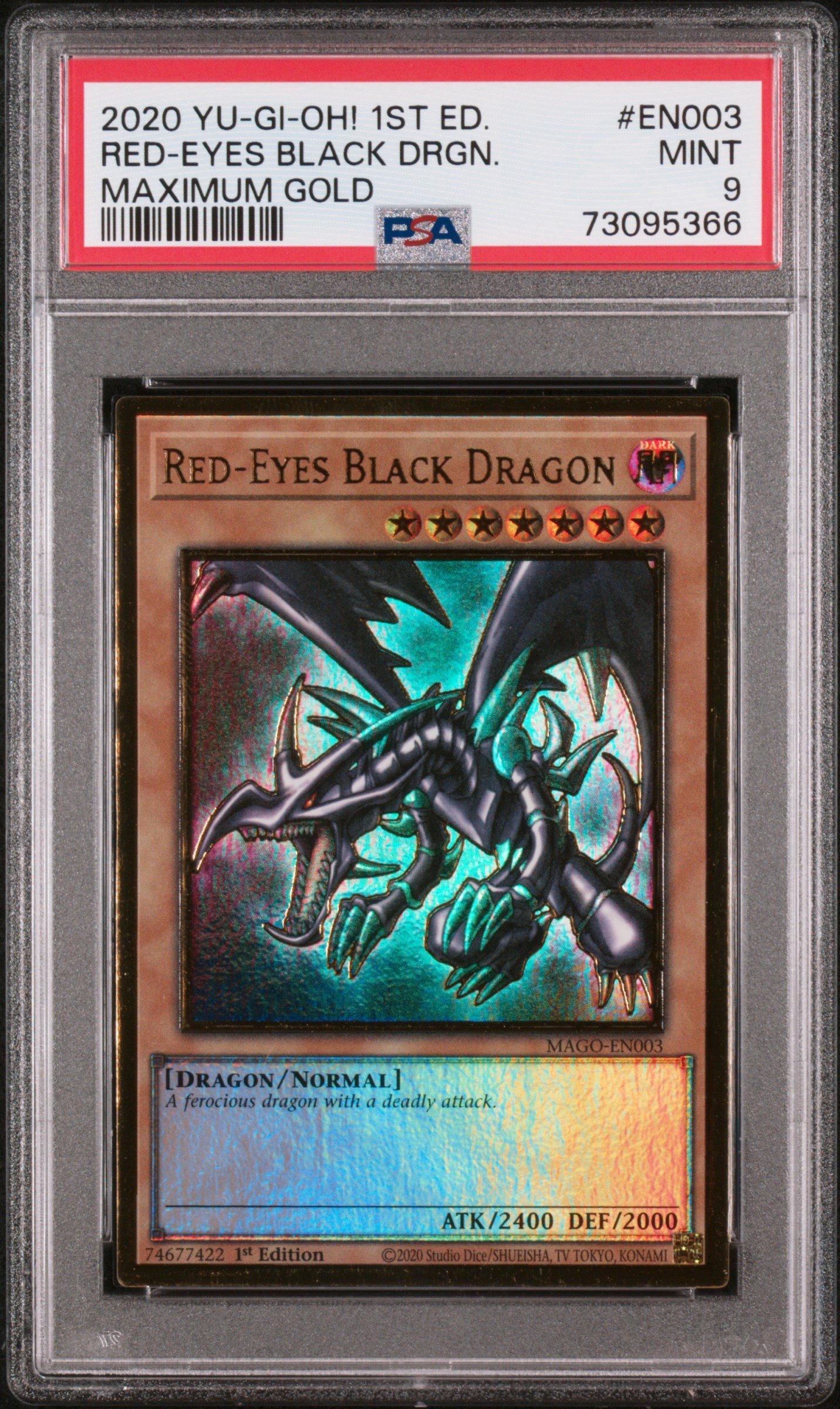 yugioh red eyes black dragon cards Red Eyes Black Dragon Holographic 11 x 17 – justwhartonart main image 0