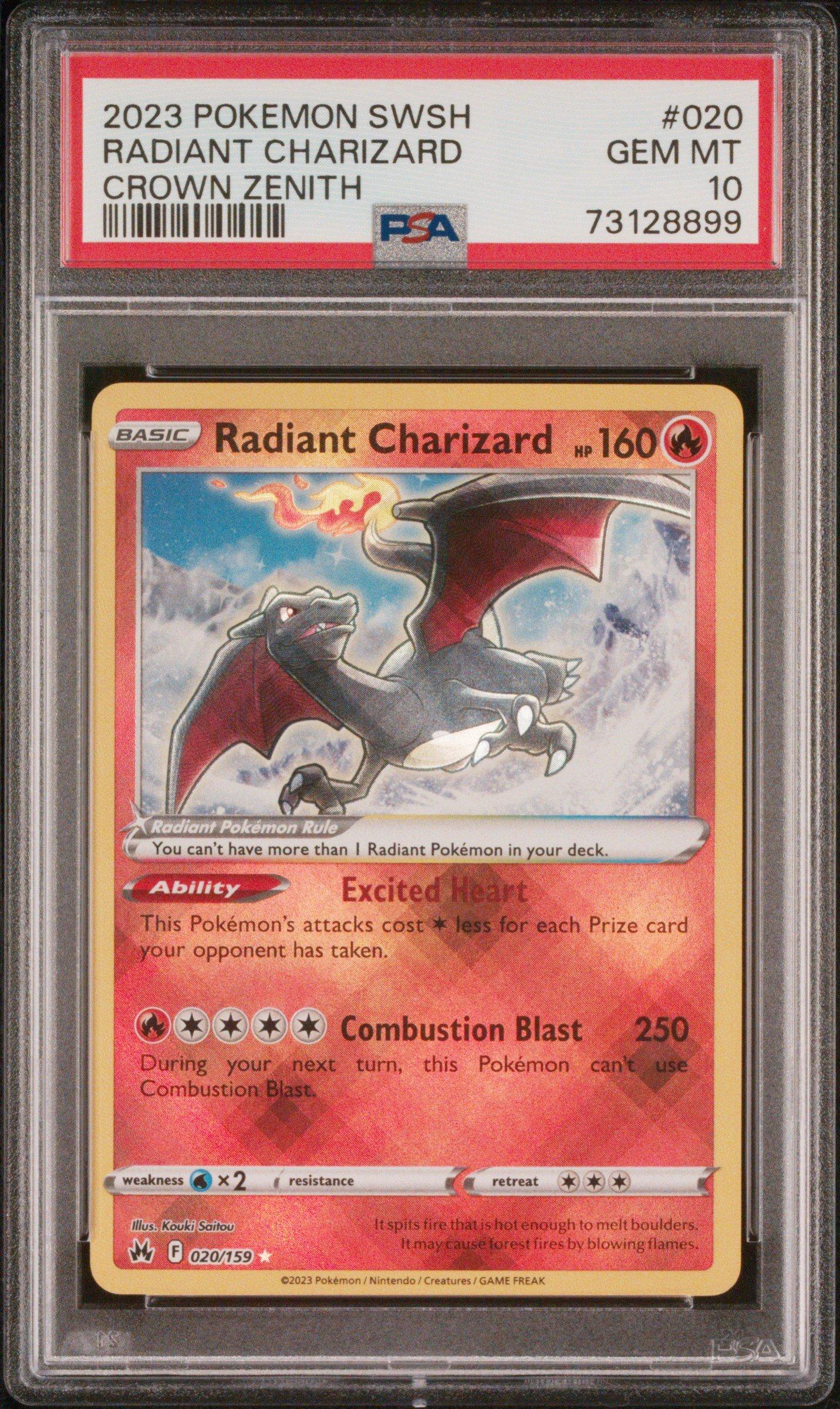 2023 Pokemon Sword And Shield Crown Zenith 020 Radiant Charizard