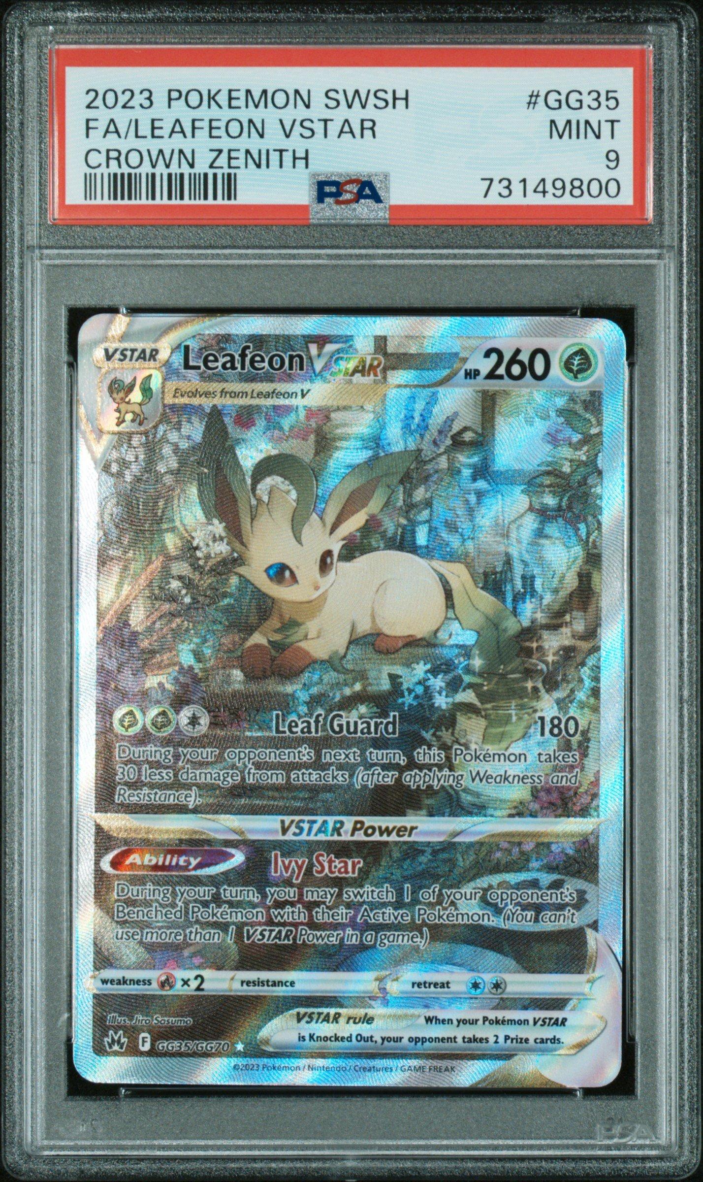 2023 Pokemon Sword And Shield Crown Zenith Gg35 Full Art/leafeon