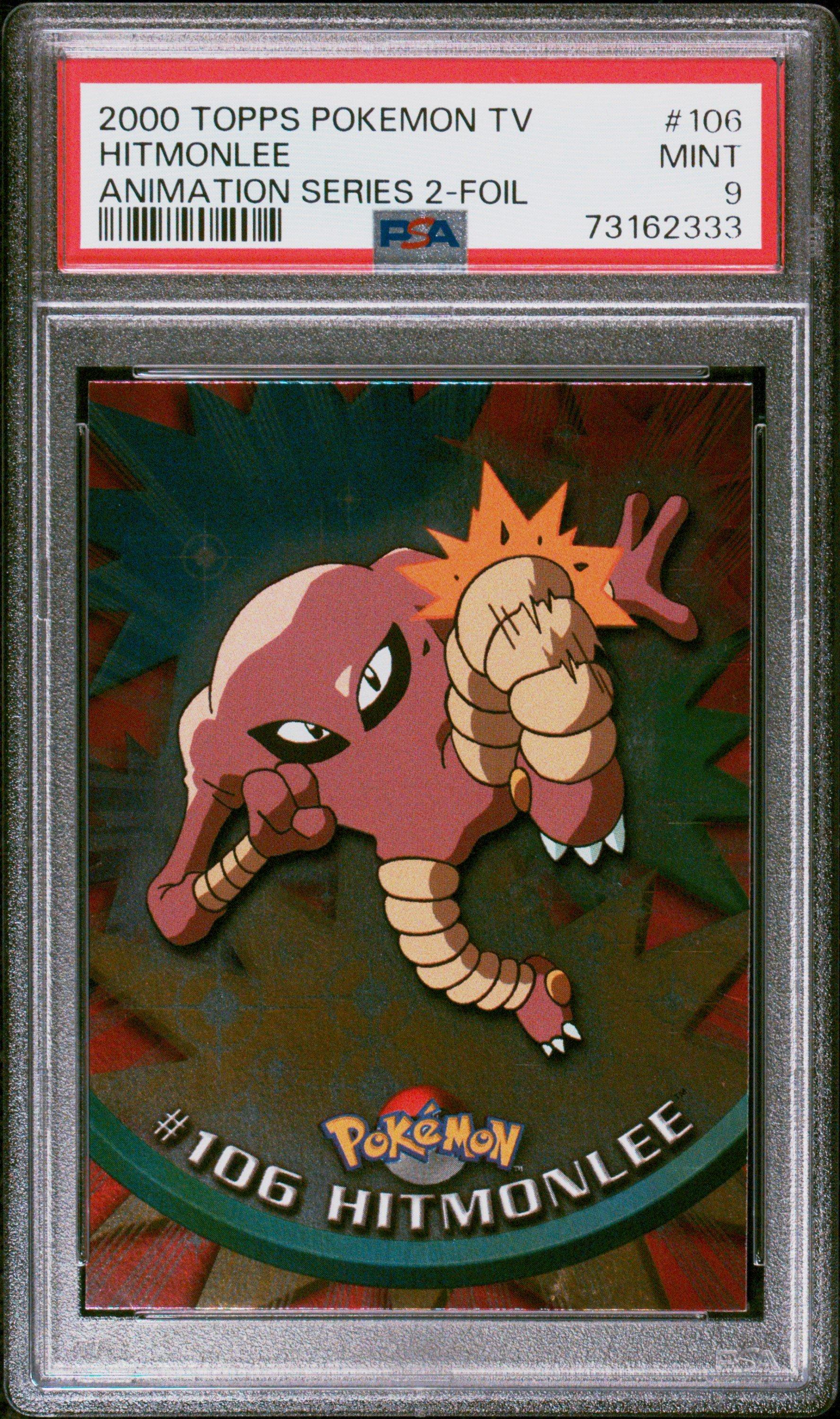 2000 Topps Pokemon Tv Animation Series 2 106 Hitmonlee Foil PSA 9 ...