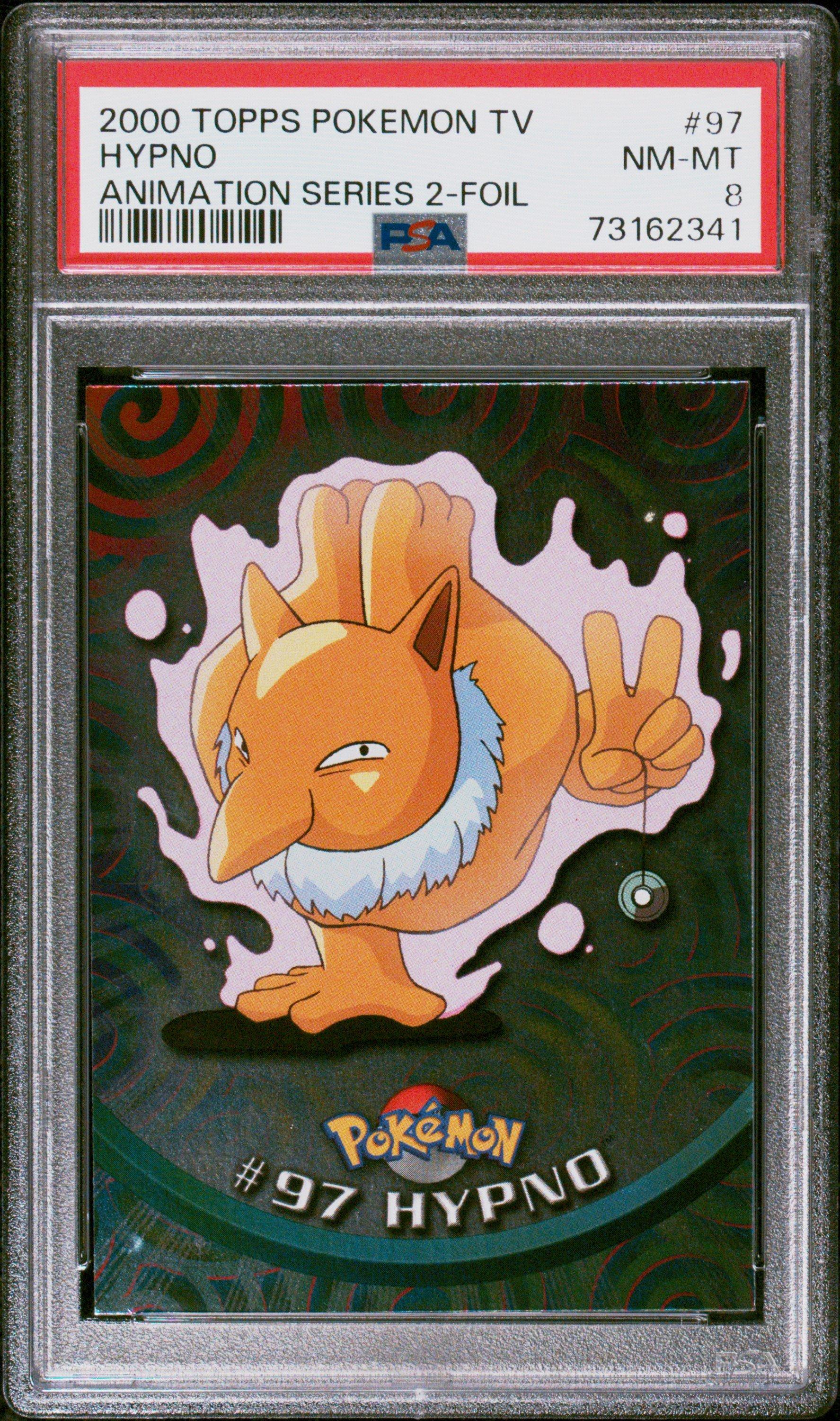 2000 Topps Pokemon Tv Animation Series 2 97 Hypno Foil PSA 8