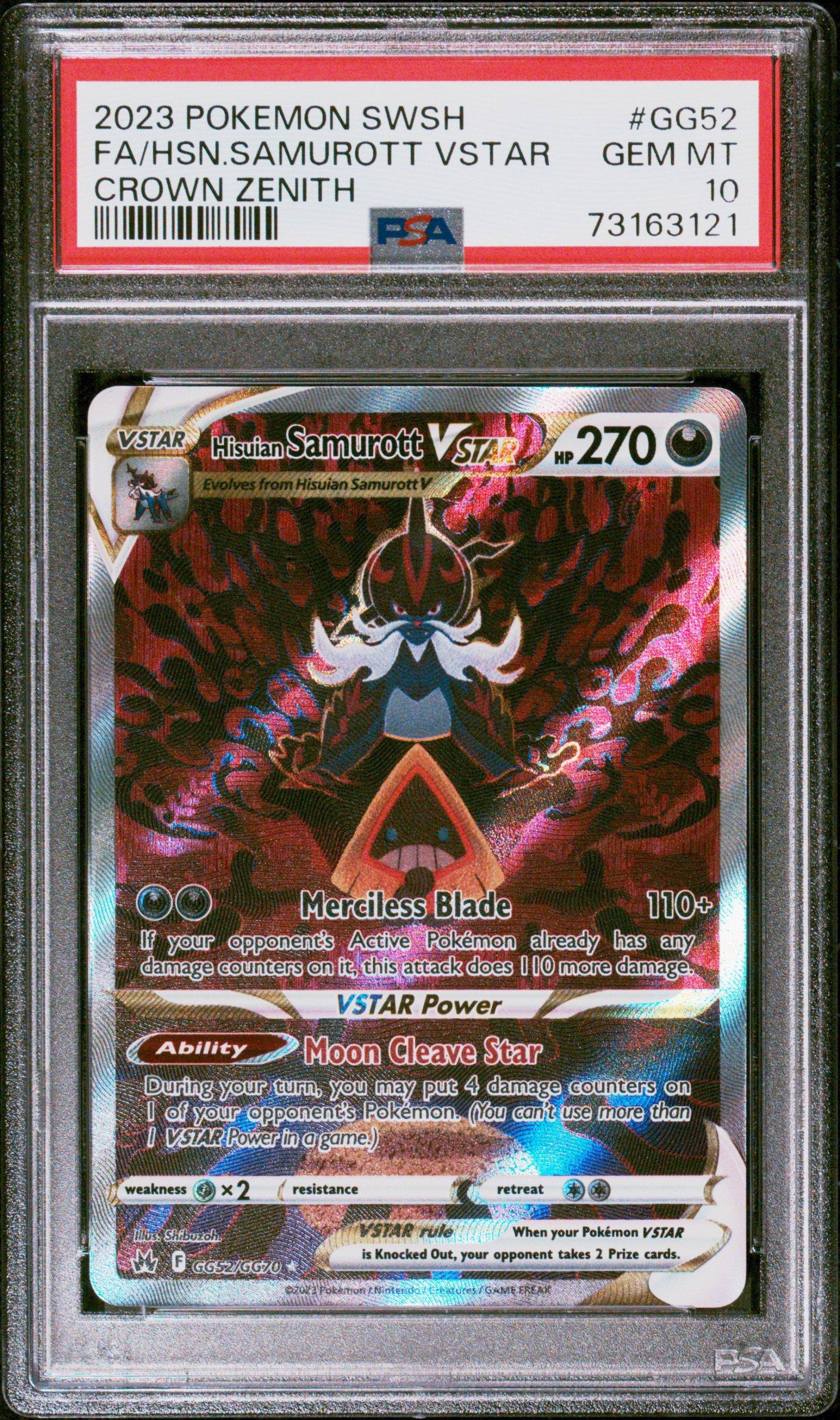 2023 Pokemon Sword And Shield Crown Zenith Gg52 Full Art/hisuian