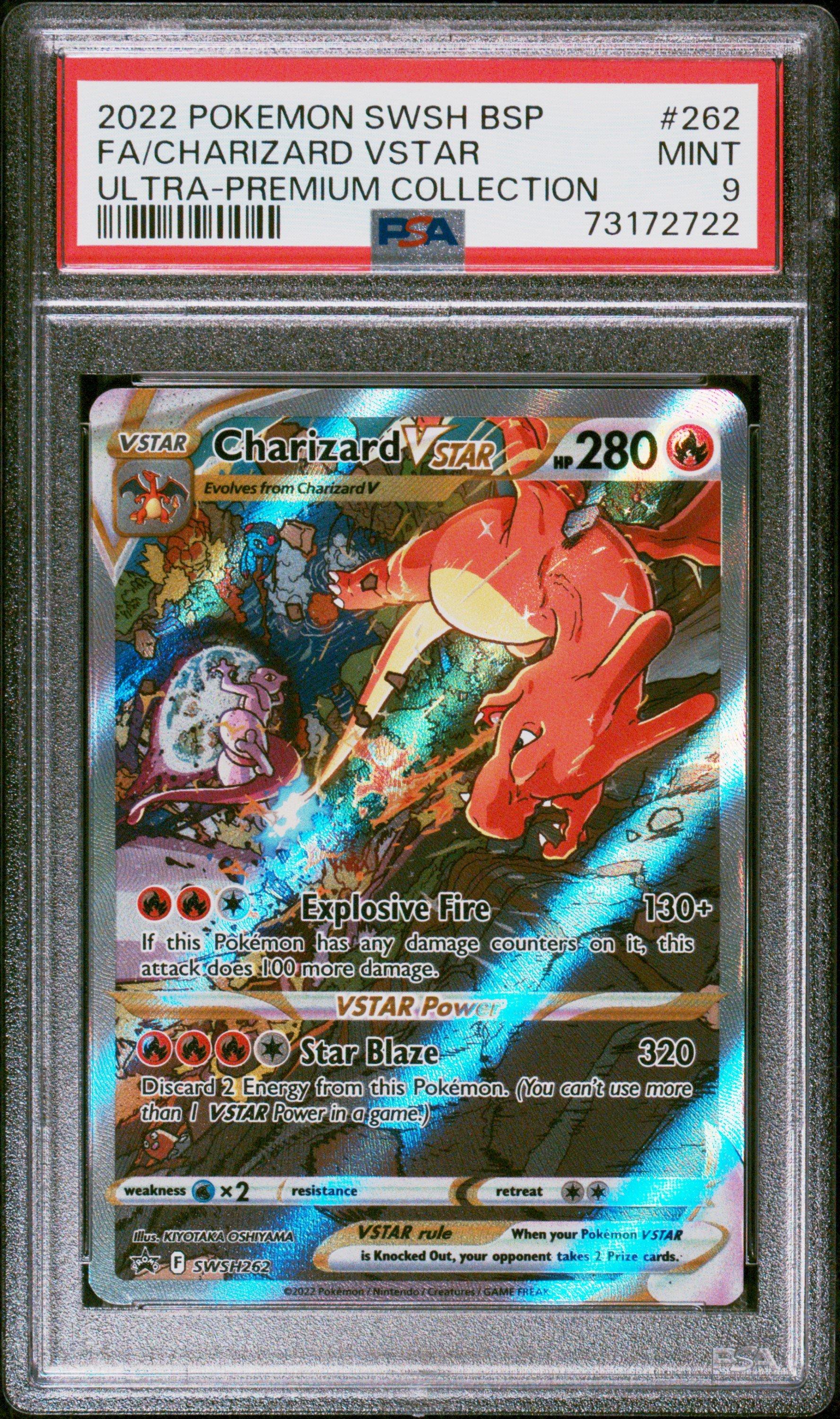 2022 Pokemon Swsh Black Star Promo 262 Fa/charizard Vstar PSA