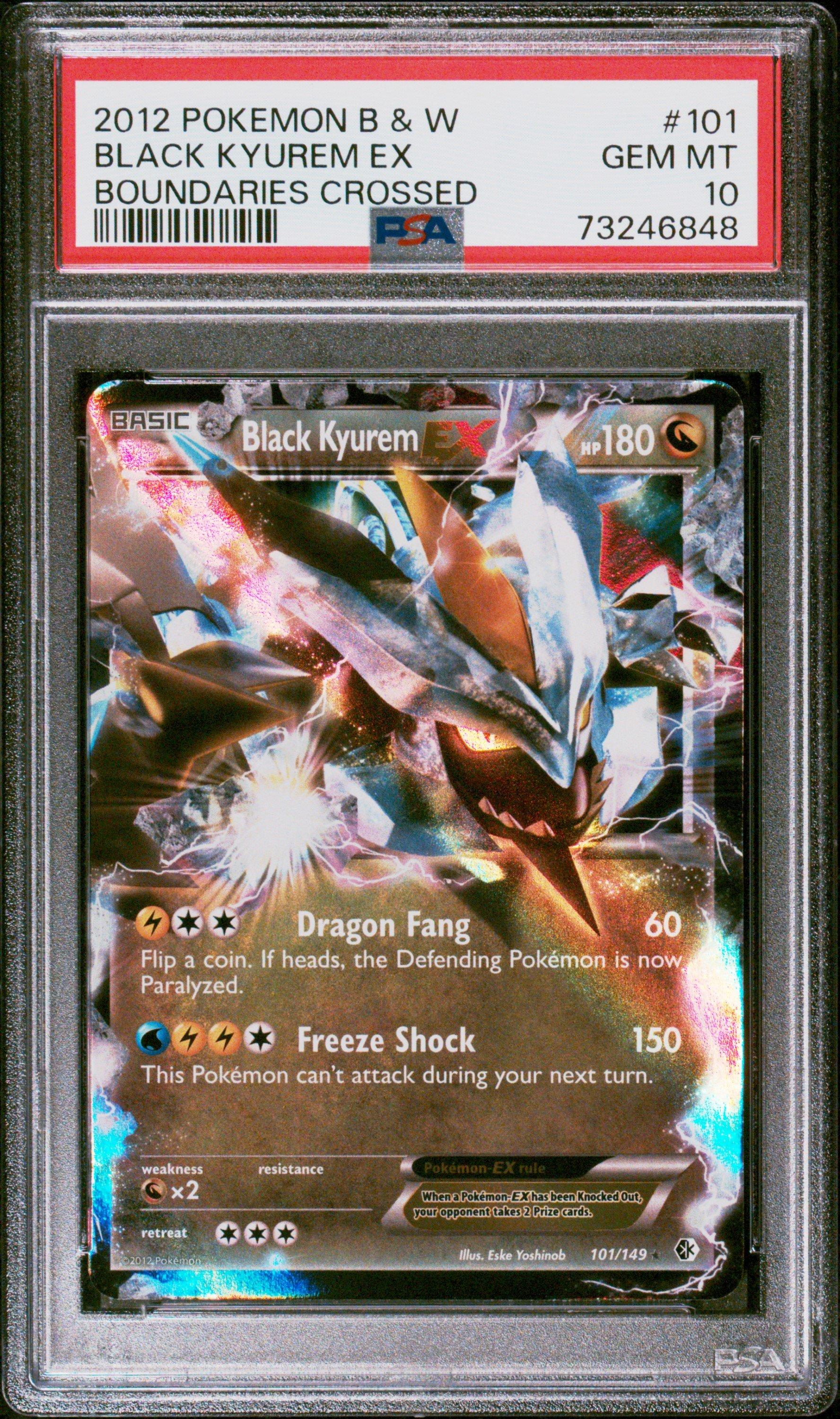 2012 Pokemon Black & White Boundaries Crossed 101 Black Kyurem Ex PSA 10