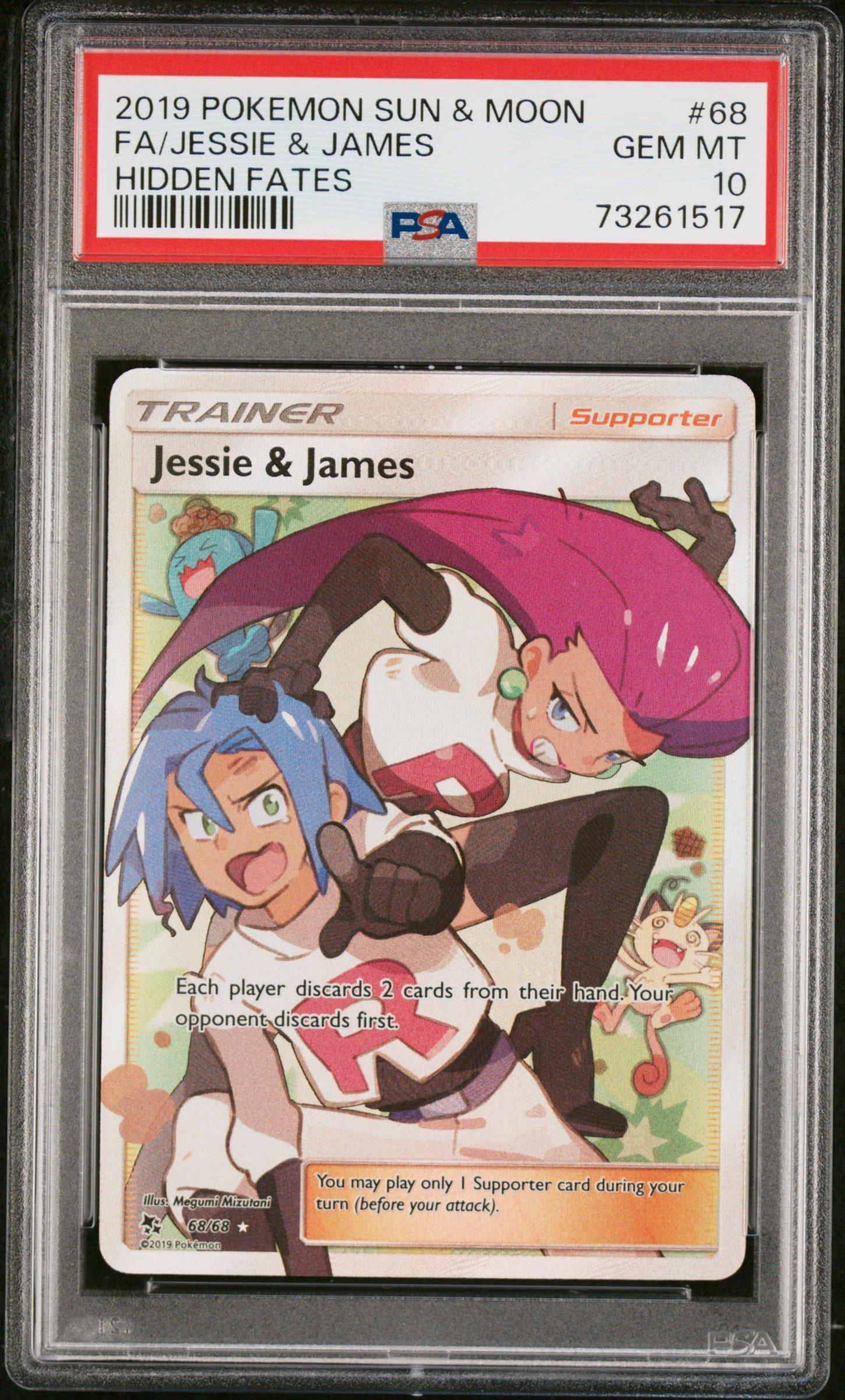 2019 Pokemon Sun & Moon Hidden Fates 68 Full Art/jessie & James