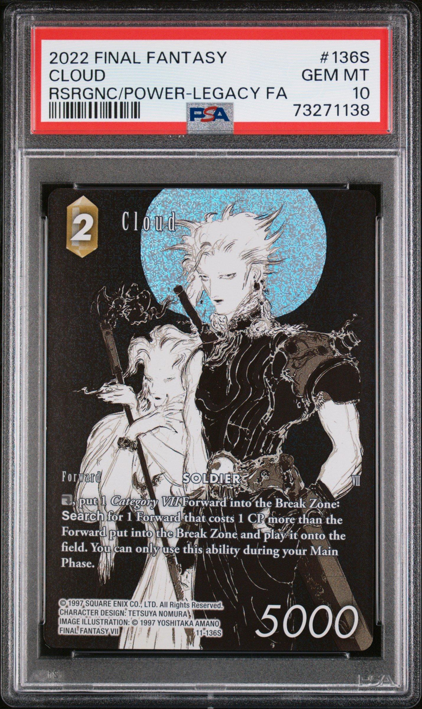 2022 Final Fantasy Resurgence Of Power 136s Cloud Legacy Full Art