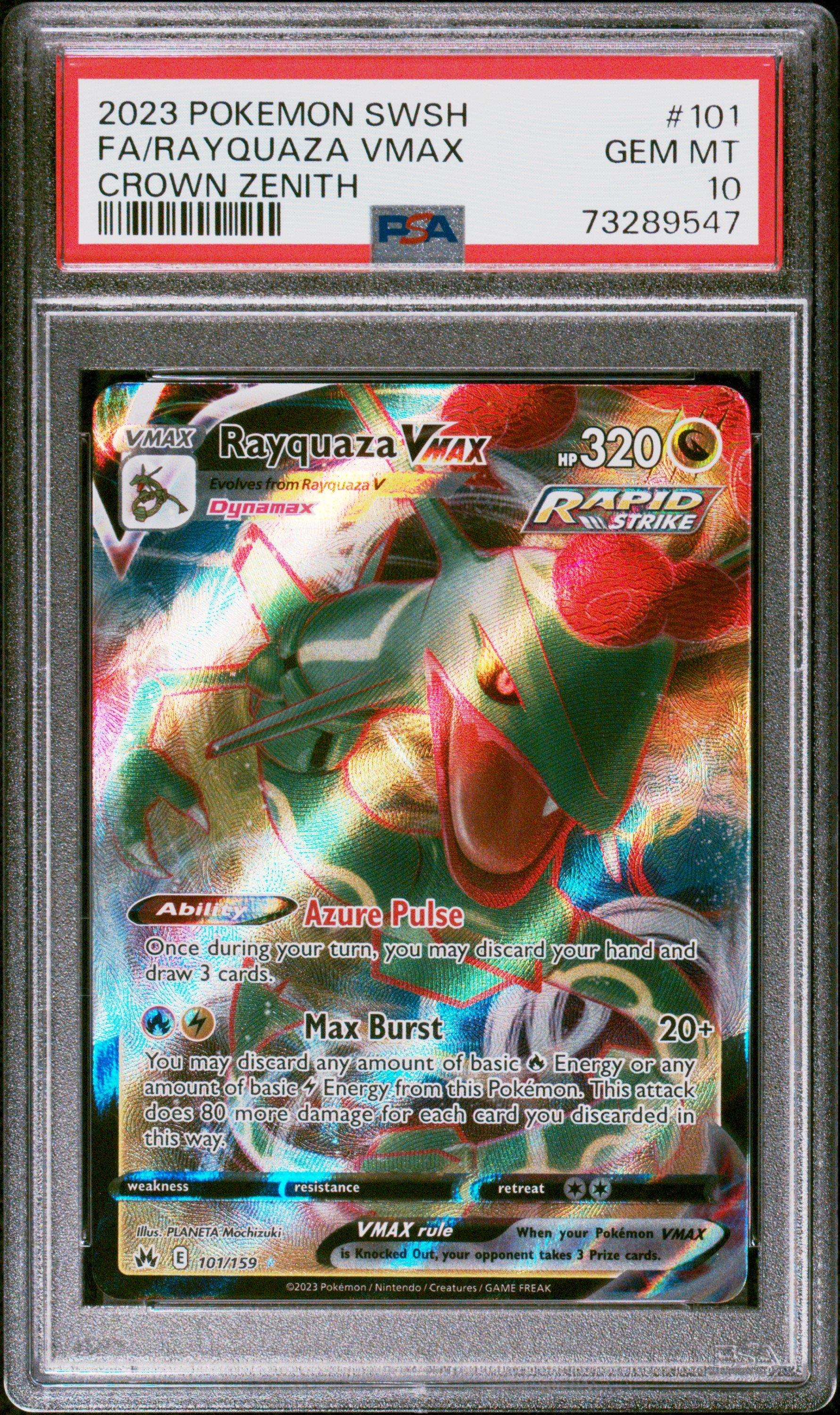 2023 Pokemon Sword And Shield Crown Zenith 101 Full Art/rayquaza