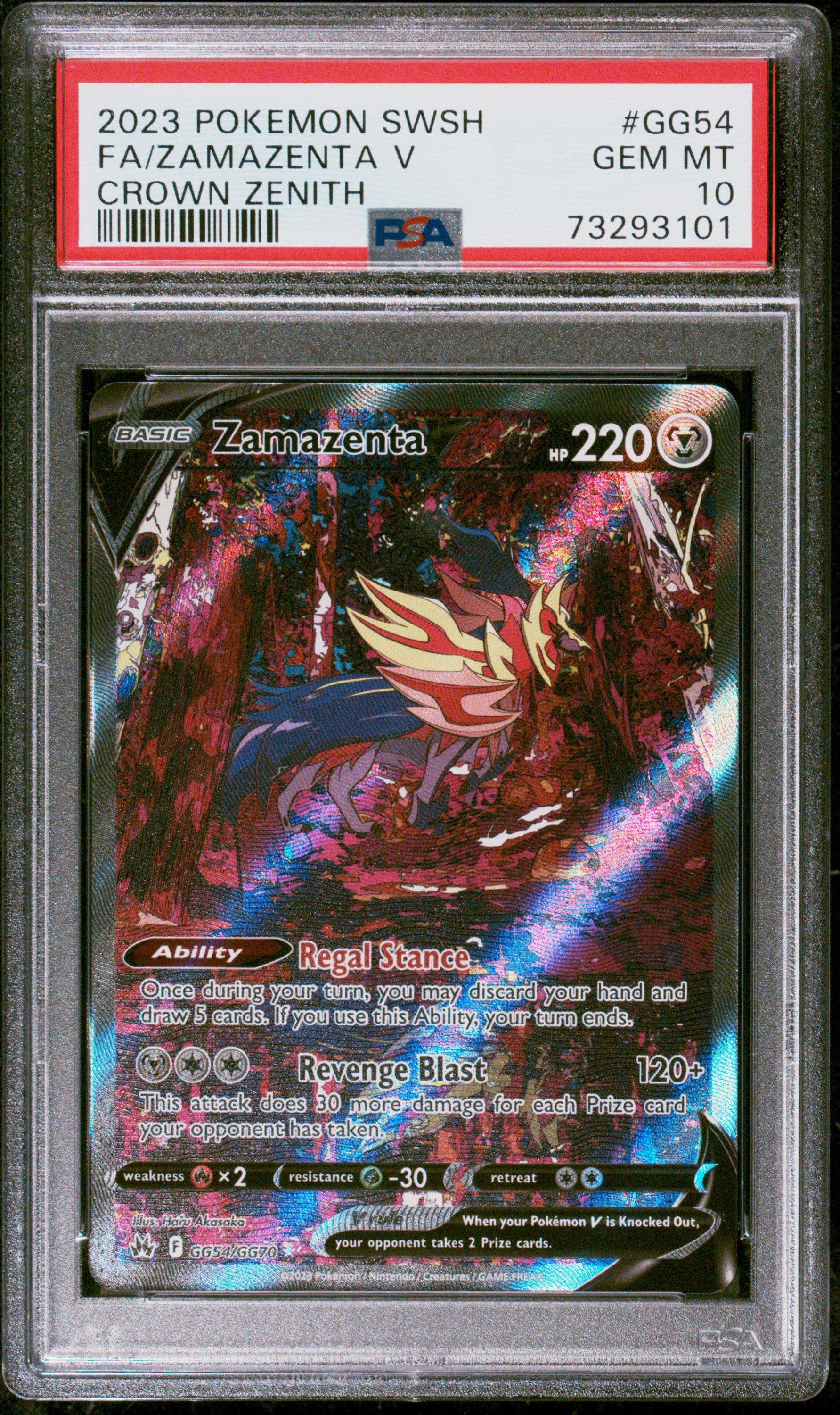 2023 Pokemon Sword And Shield Crown Zenith Gg54 Full Art/zamazenta