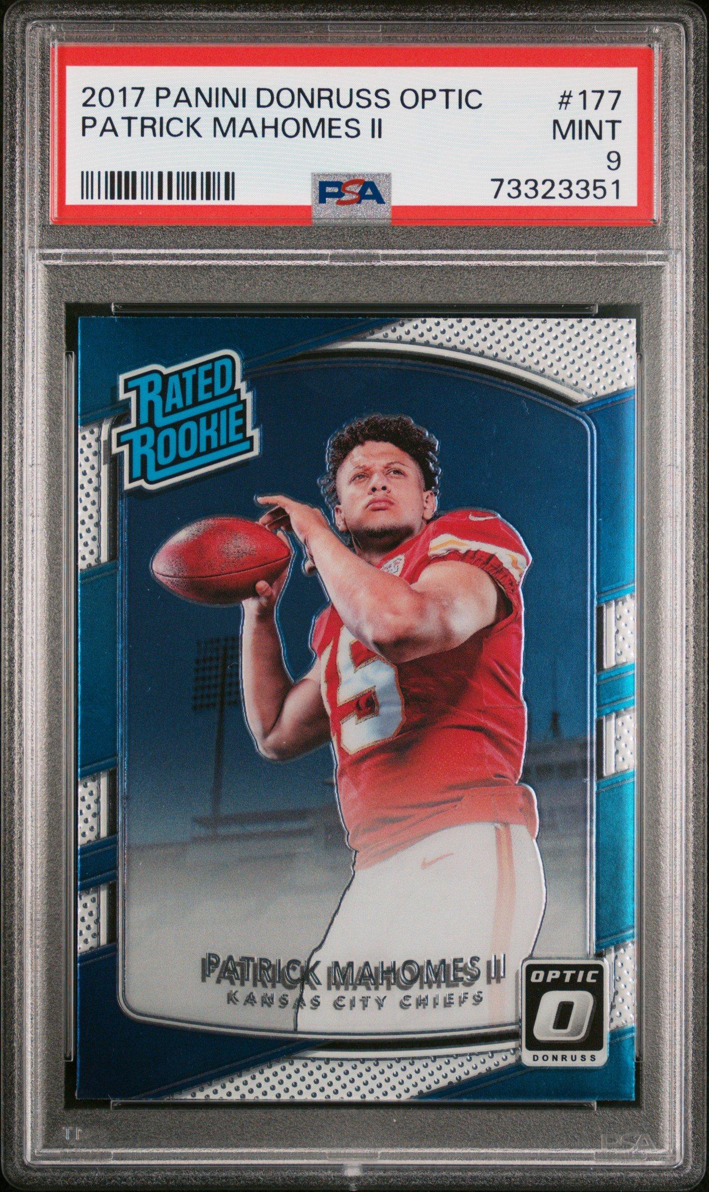 2017 Panini Donruss Optic 177 Patrick Mahomes Ii PSA 9