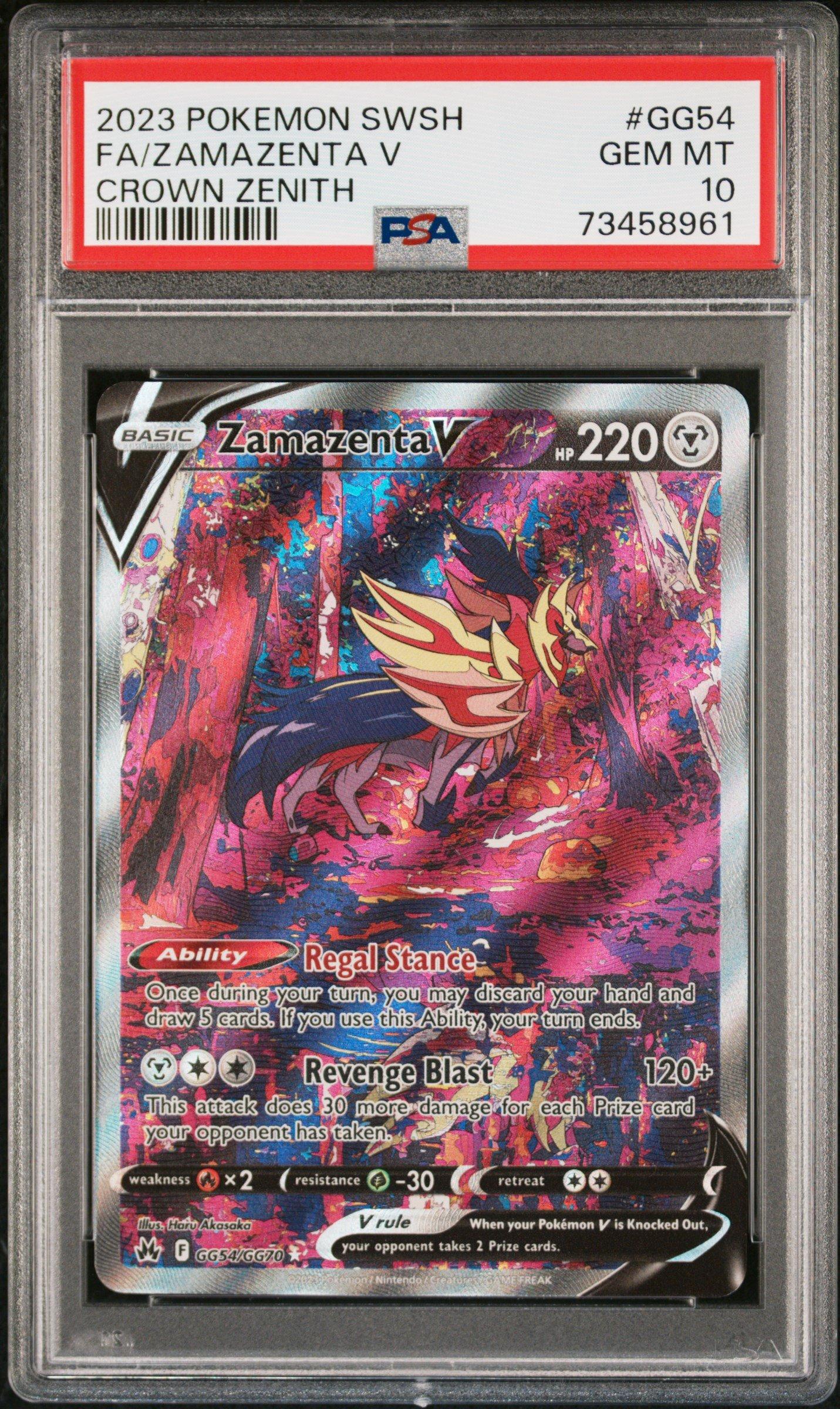 2023 Pokemon Sword And Shield Crown Zenith Gg54 Full Art/zamazenta