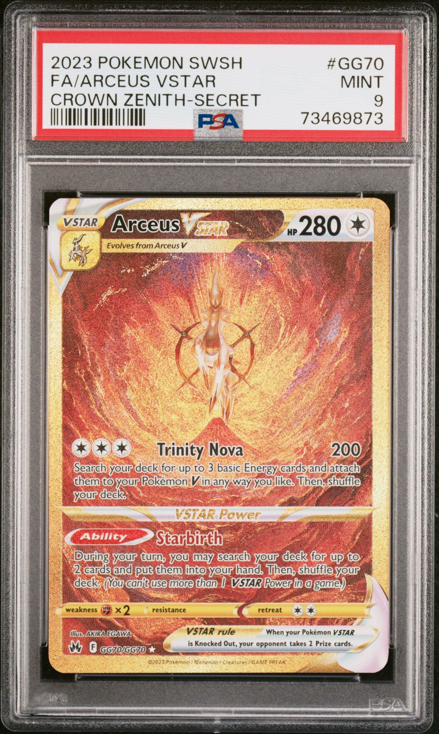 2023 Pokemon Sword And Shield Crown Zenith Gg70 Full Art/arceus